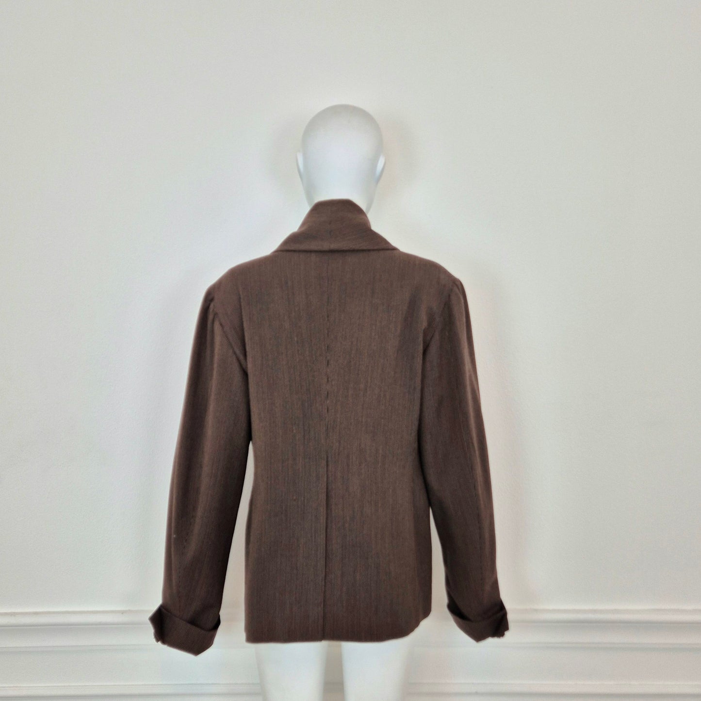 Romeo Gigli | Giacca lana marrone 1993 (disponibile tailleur)