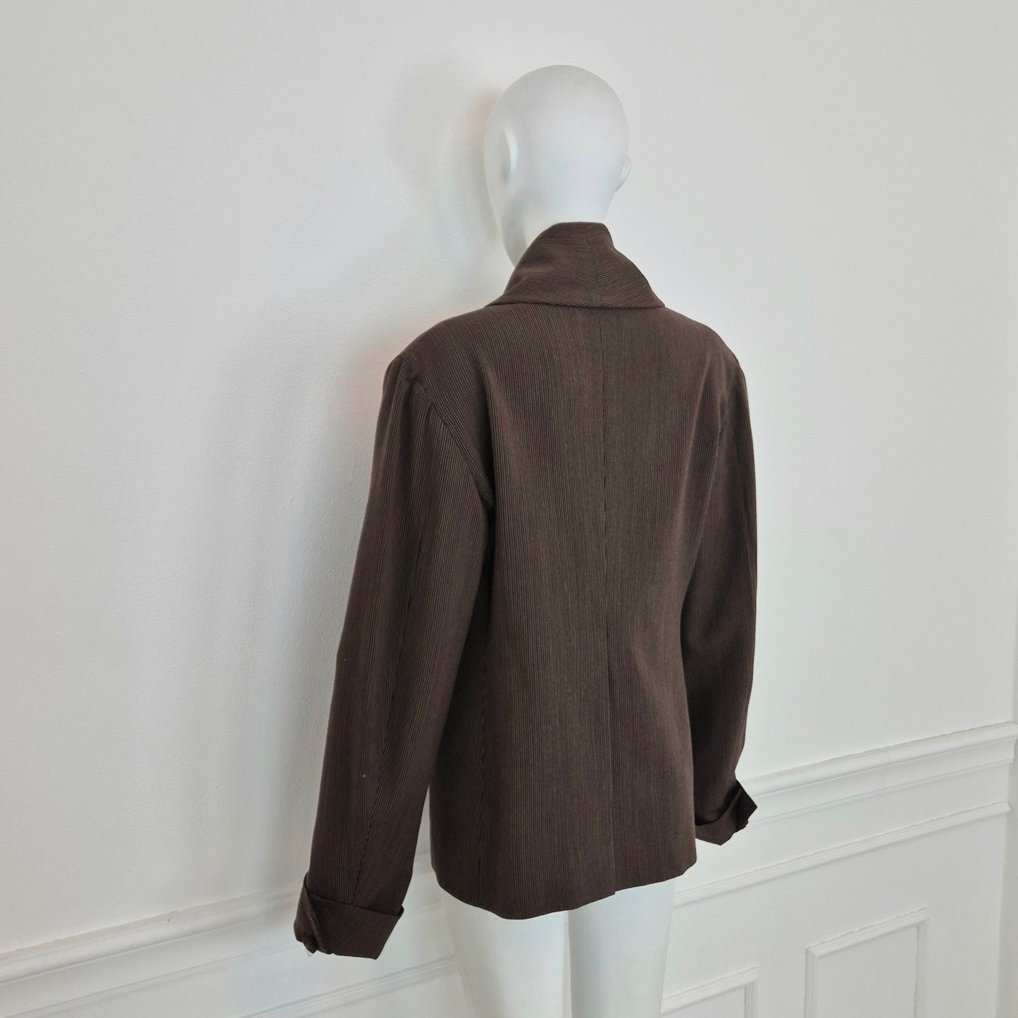 Romeo Gigli | Giacca lana marrone 1993 (disponibile tailleur)