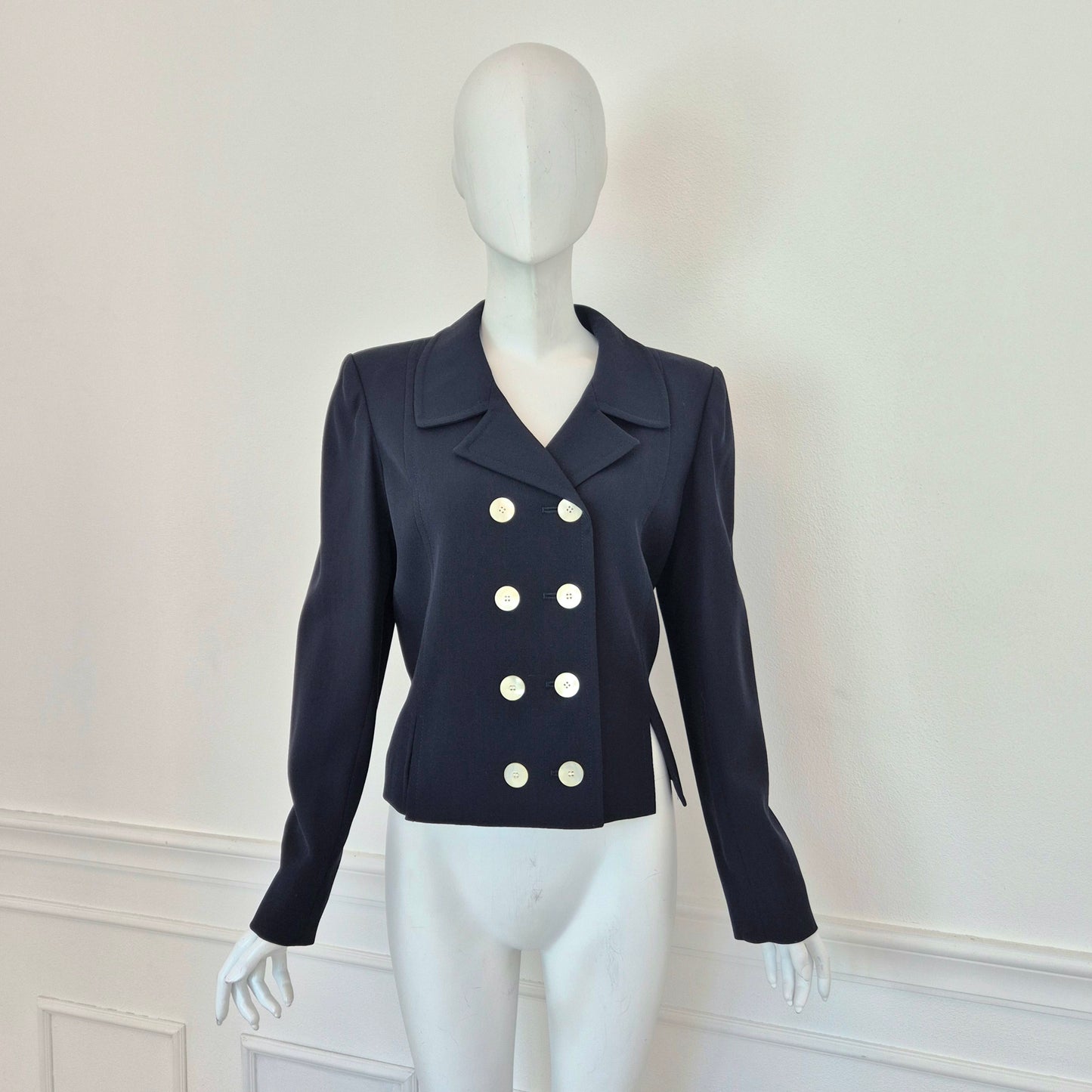 Yves Saint Laurent | Giacca doppiopetto blu notte