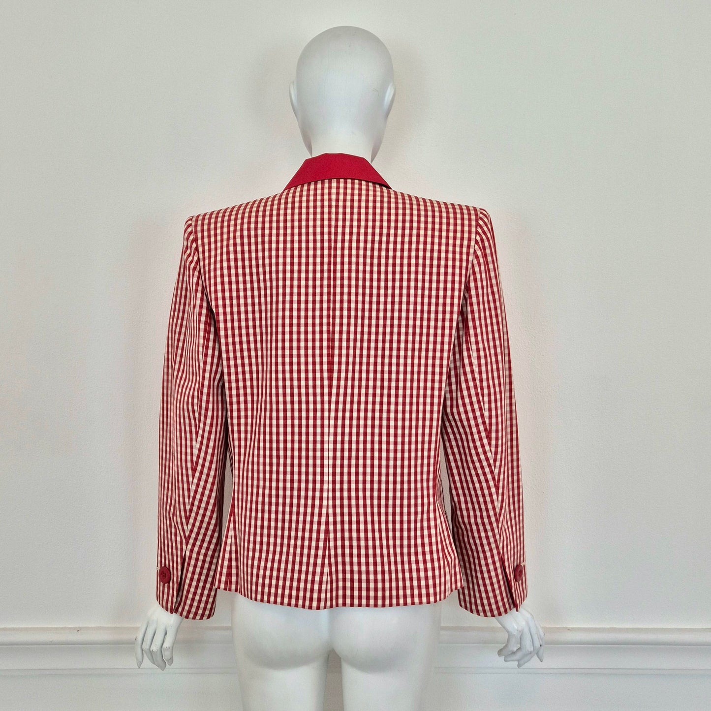 Yves Saint Laurent | Blazer vichy rosso