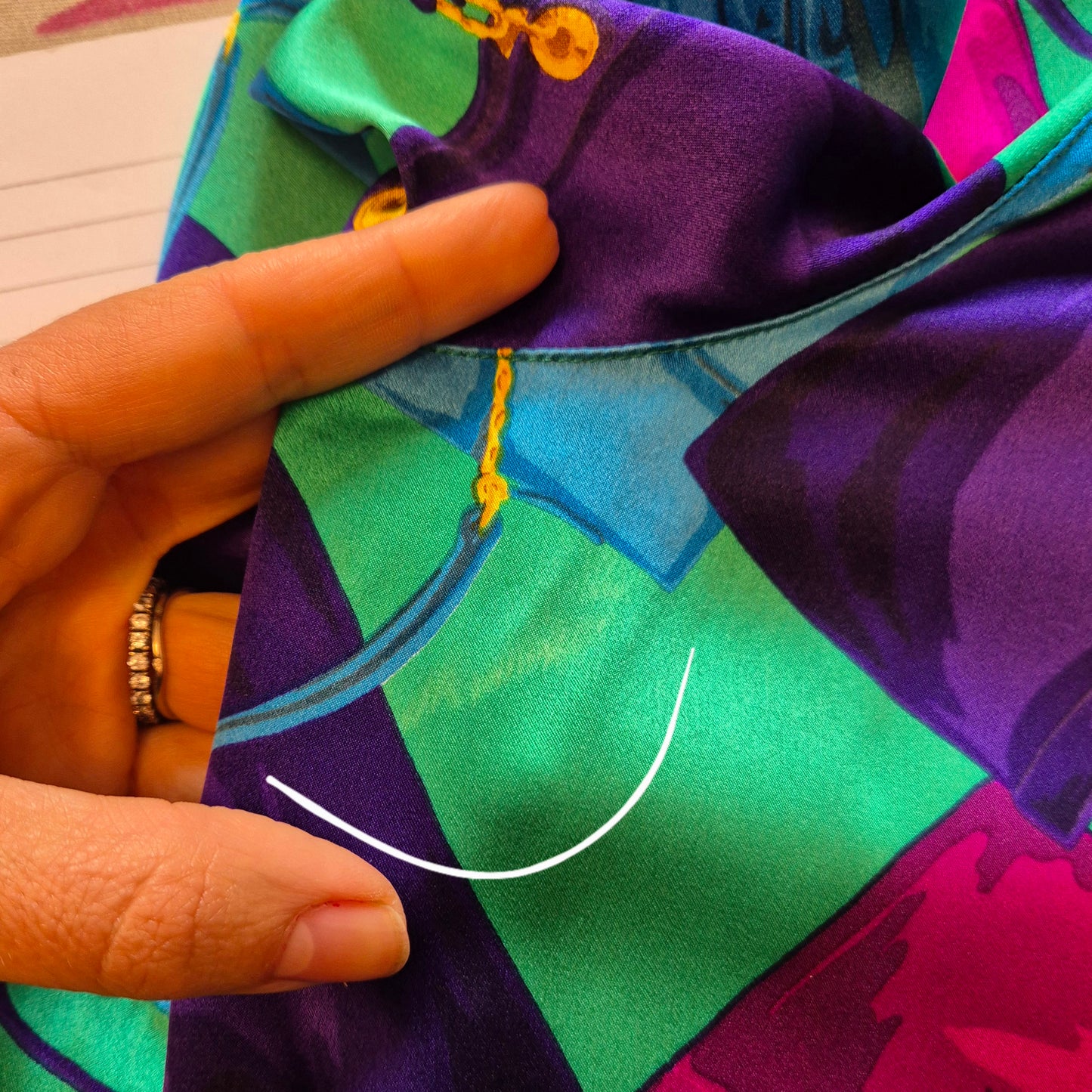 Celine | Camicia in seta stampa borse