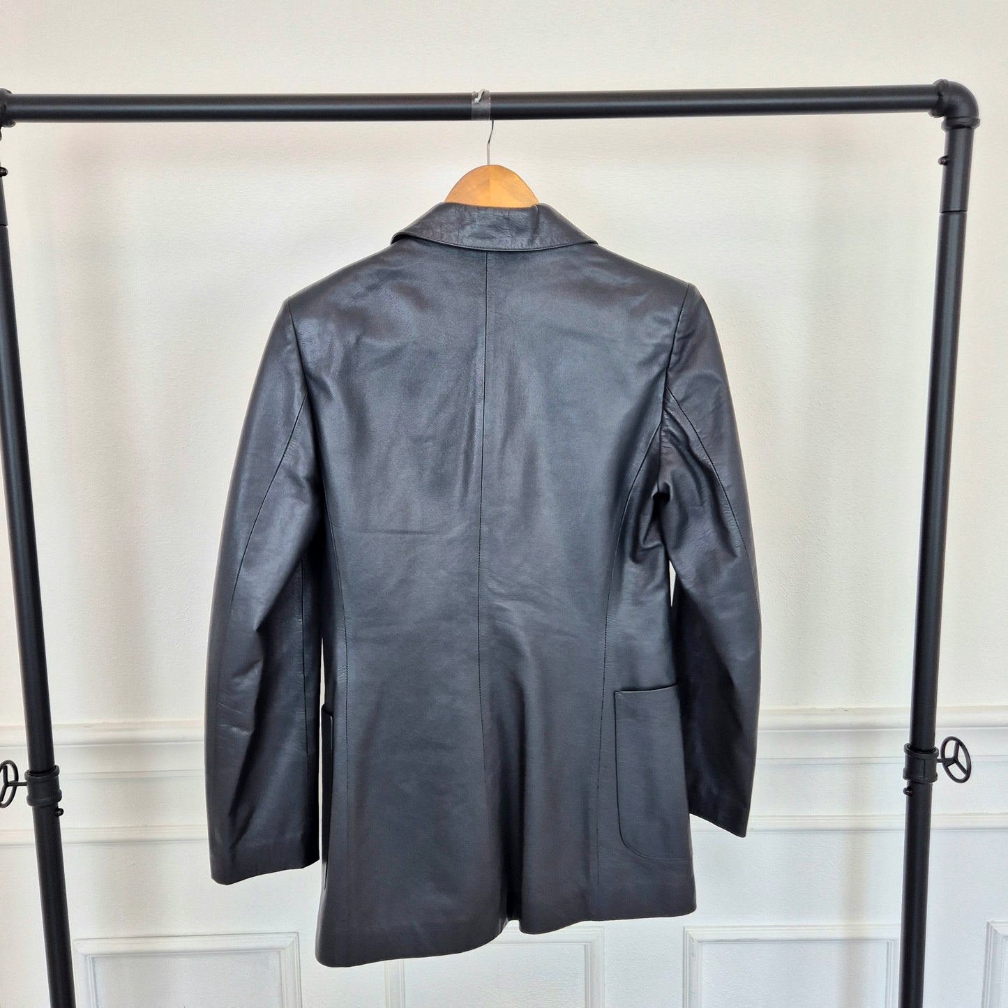 Romeo Gigli | Giacca in pelle blu