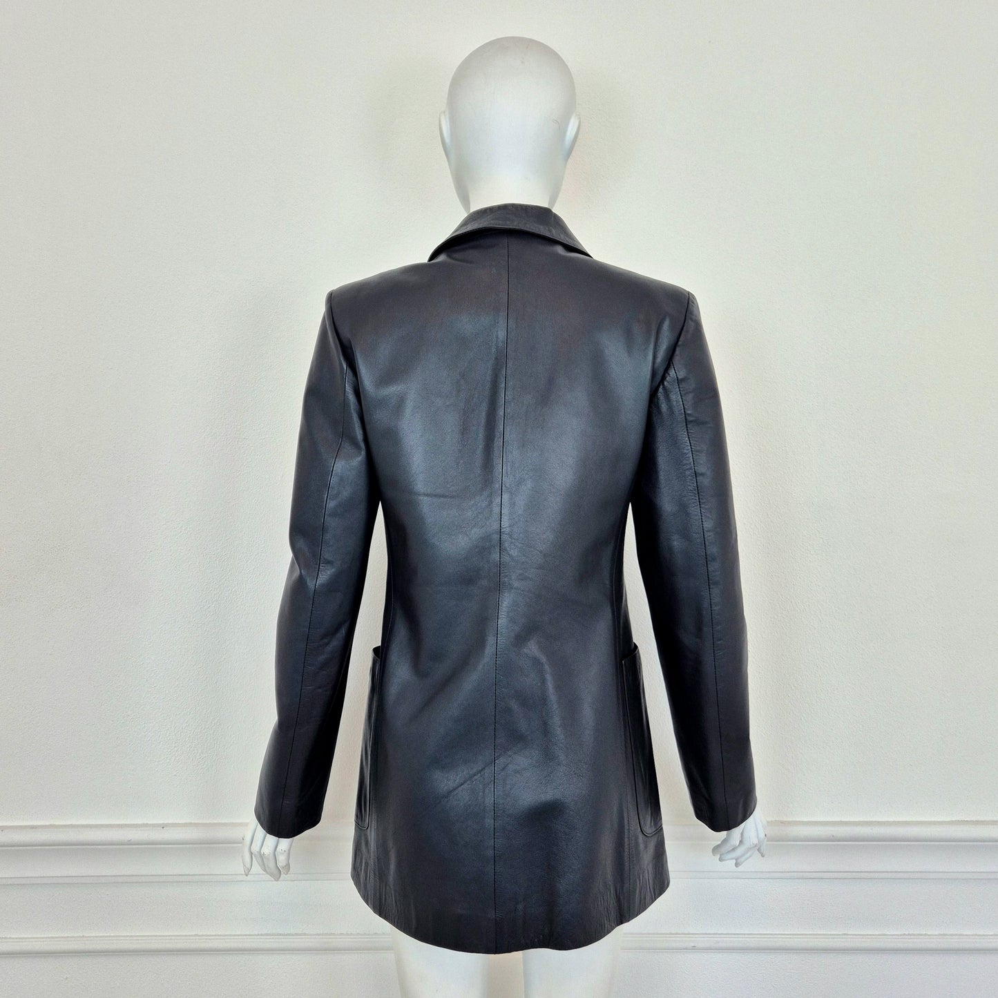 Romeo Gigli | Giacca in pelle blu
