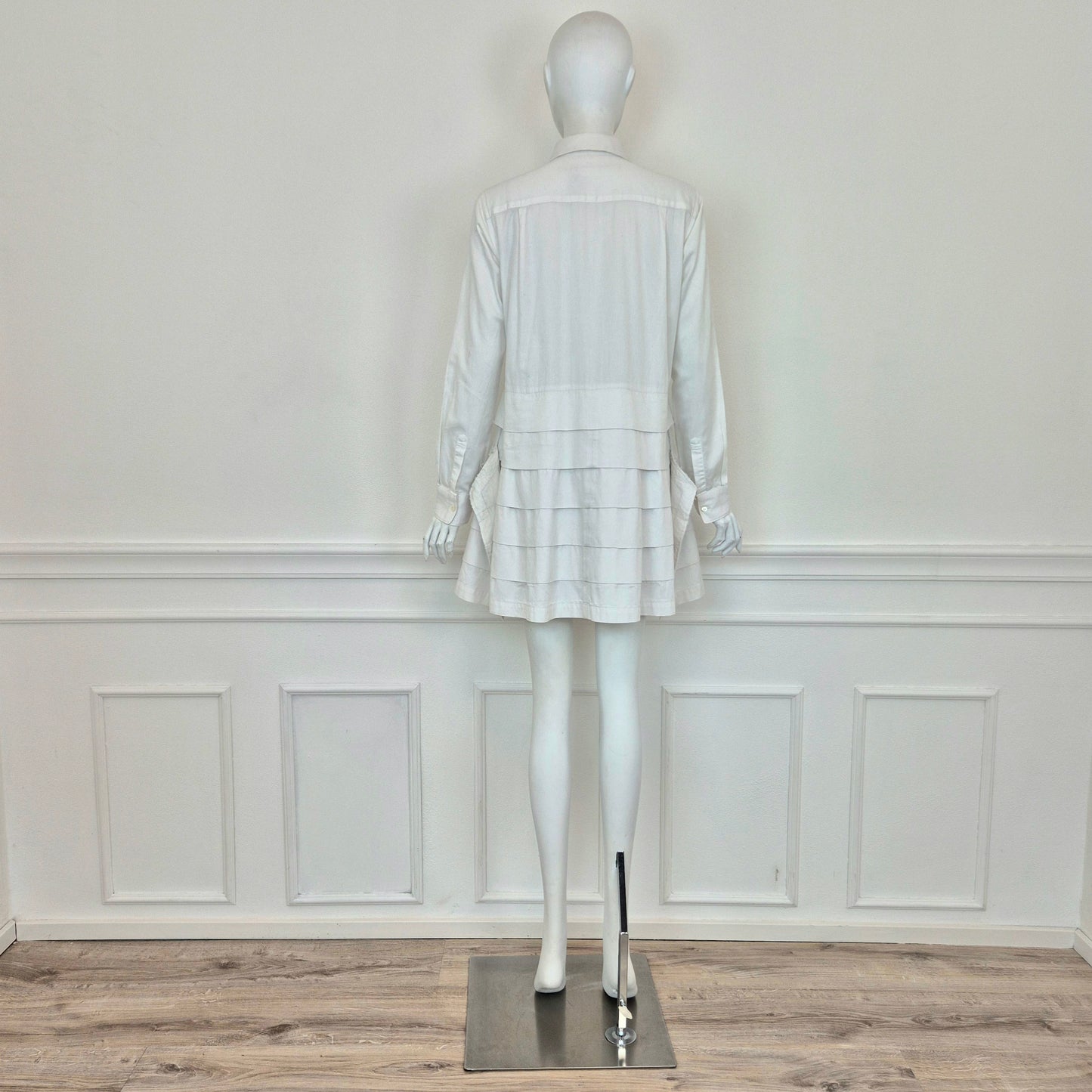 Comme des Garçons | Maxi camicia - vestito in cotone bianco