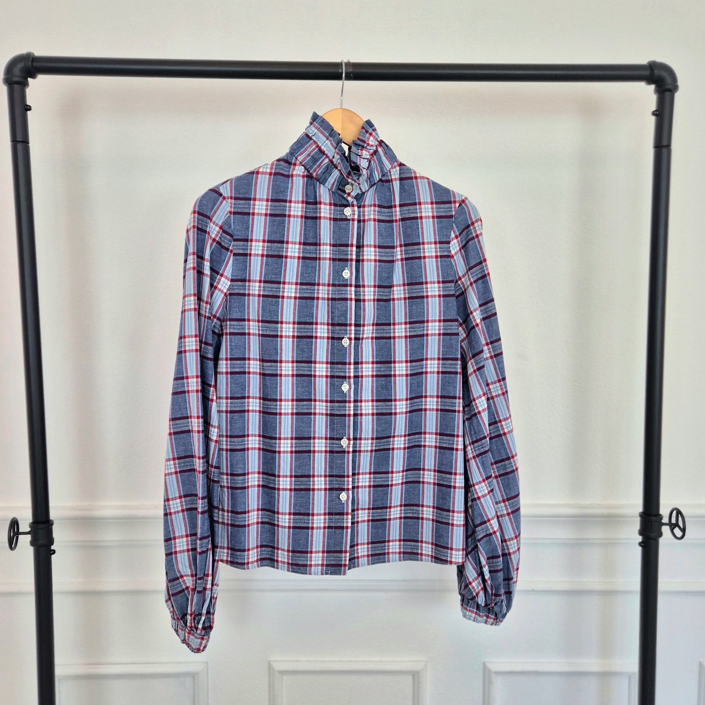 Stella Jean | Camicia stampa check manica ampia