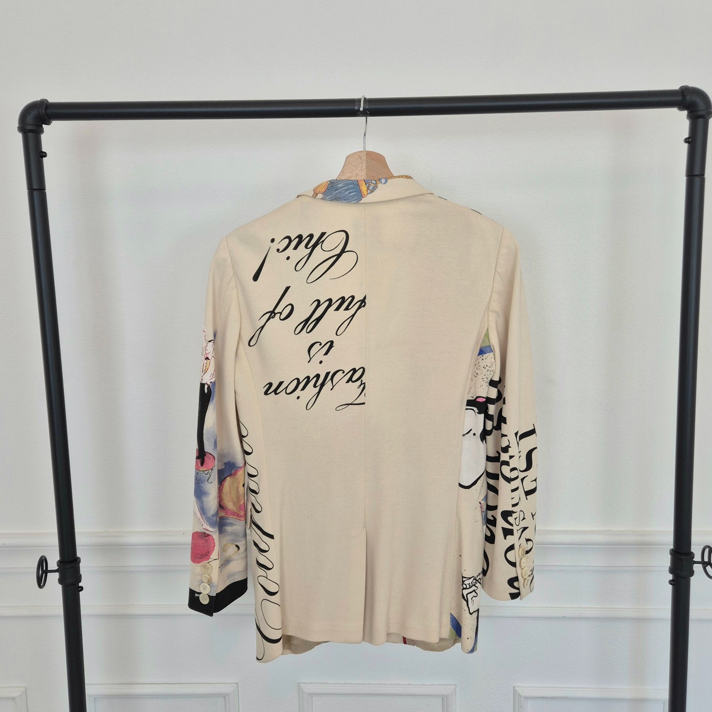 Moschino | Giacca panna con disegni