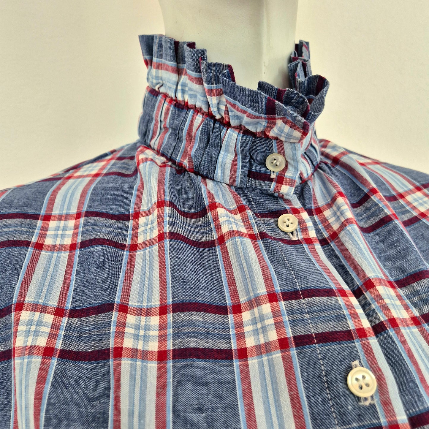 Stella Jean | Camicia stampa check manica ampia