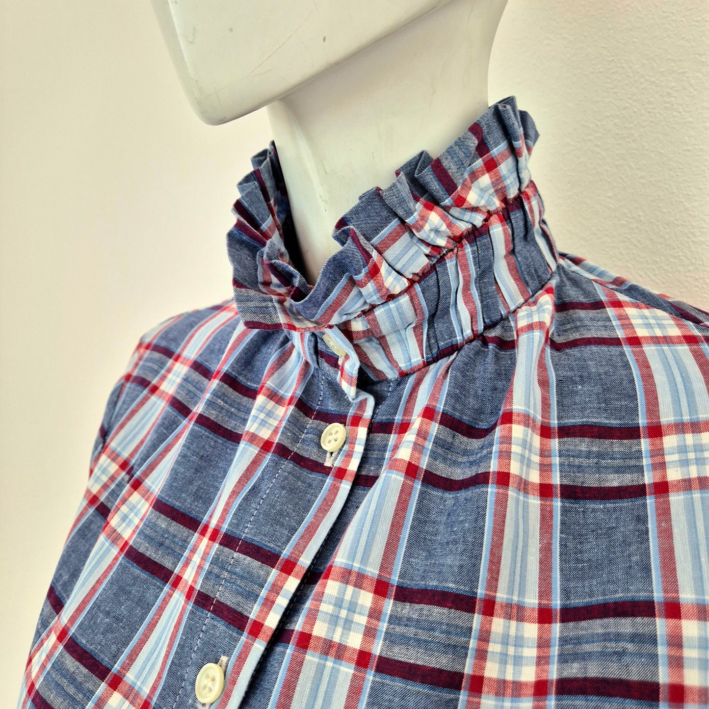 Stella Jean | Camicia stampa check manica ampia