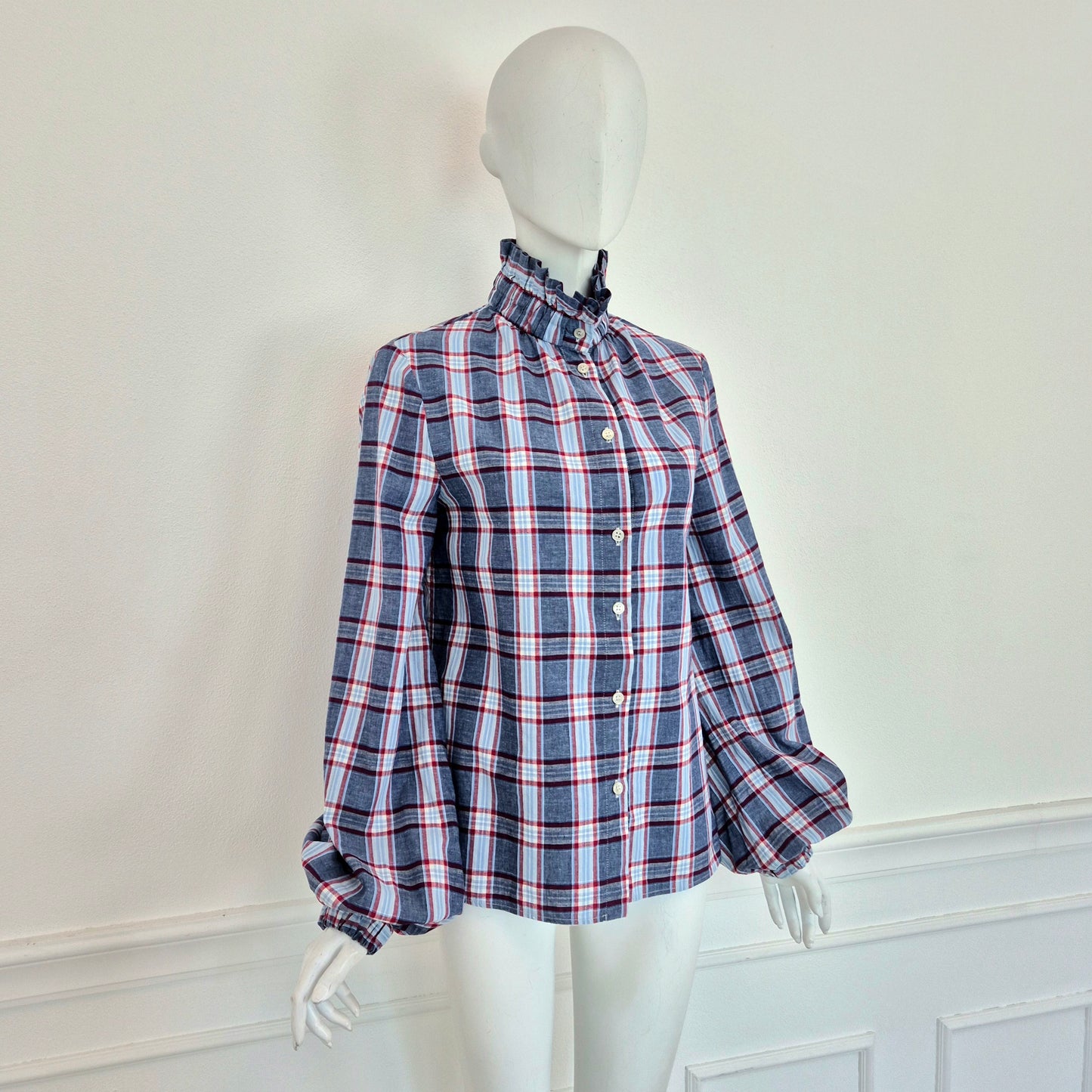 Stella Jean | Camicia stampa check manica ampia