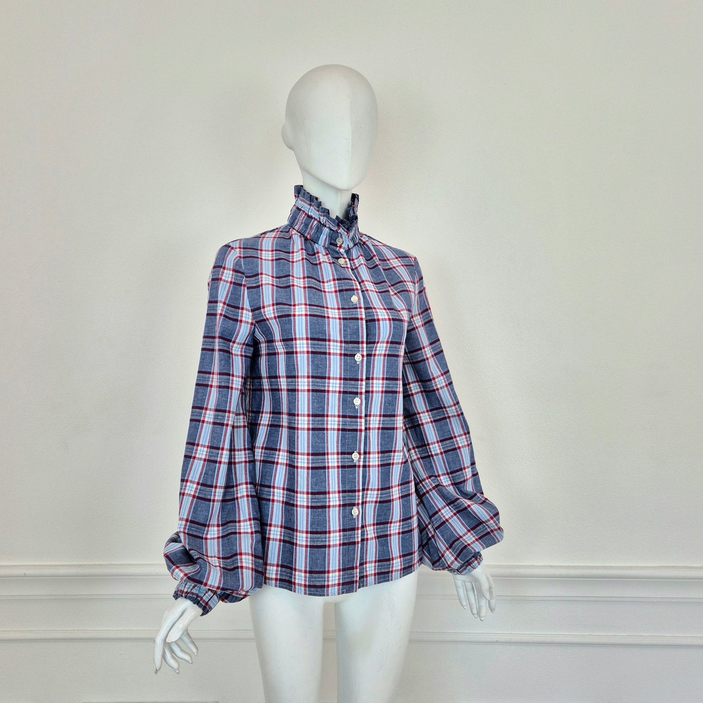 Stella Jean | Camicia stampa check manica ampia