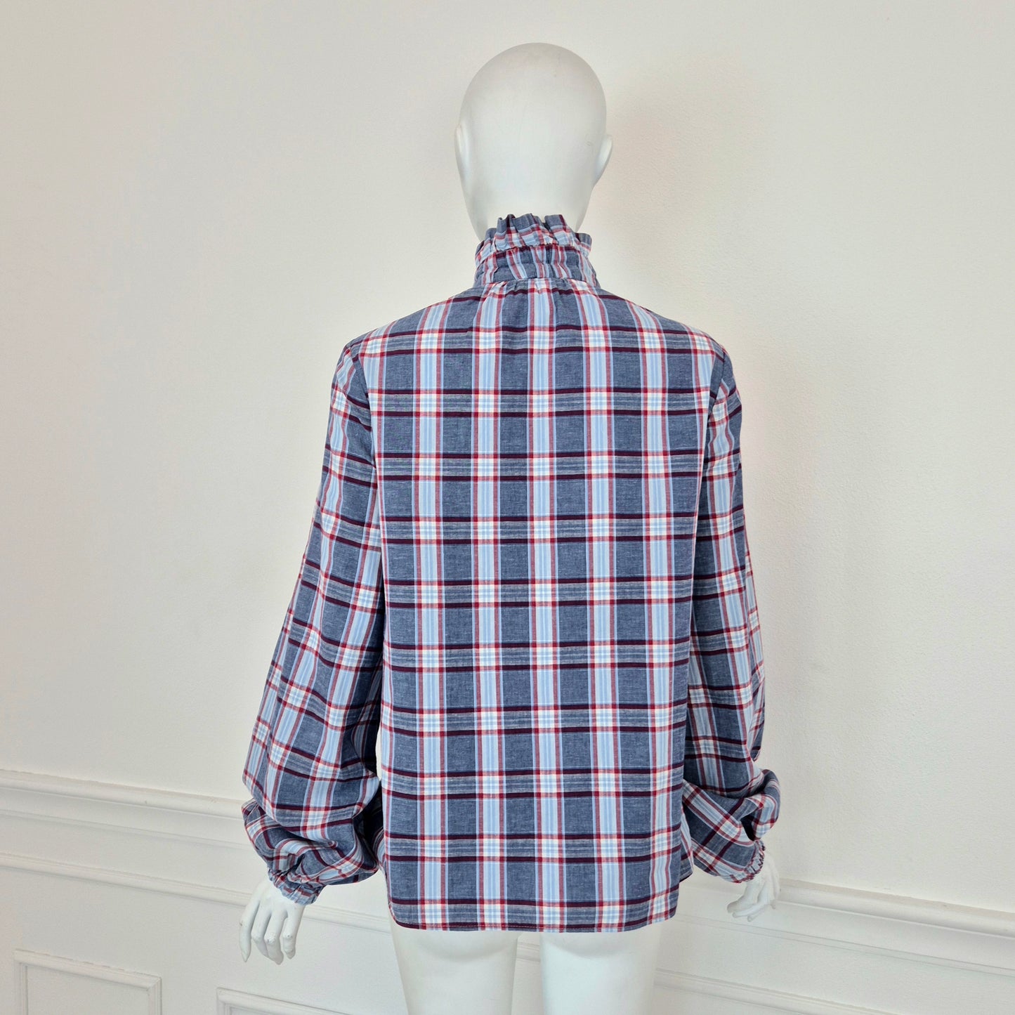 Stella Jean | Camicia stampa check manica ampia