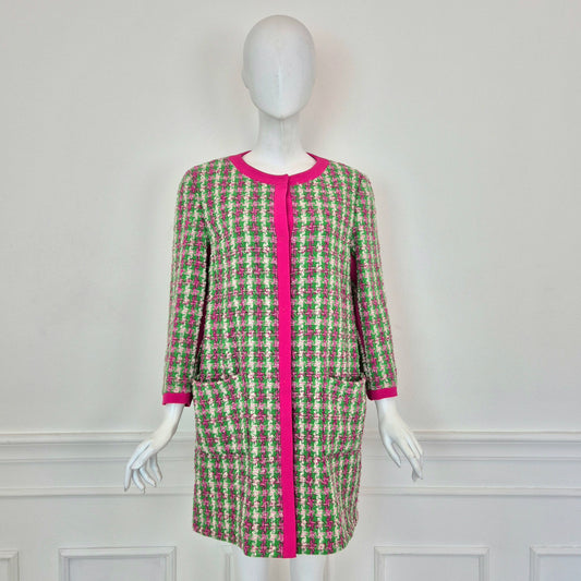 Miu Miu | Soprabito bouclé rosa/verde
