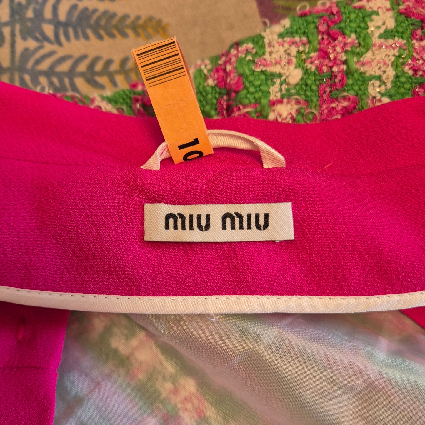 Miu Miu | Soprabito bouclé rosa/verde
