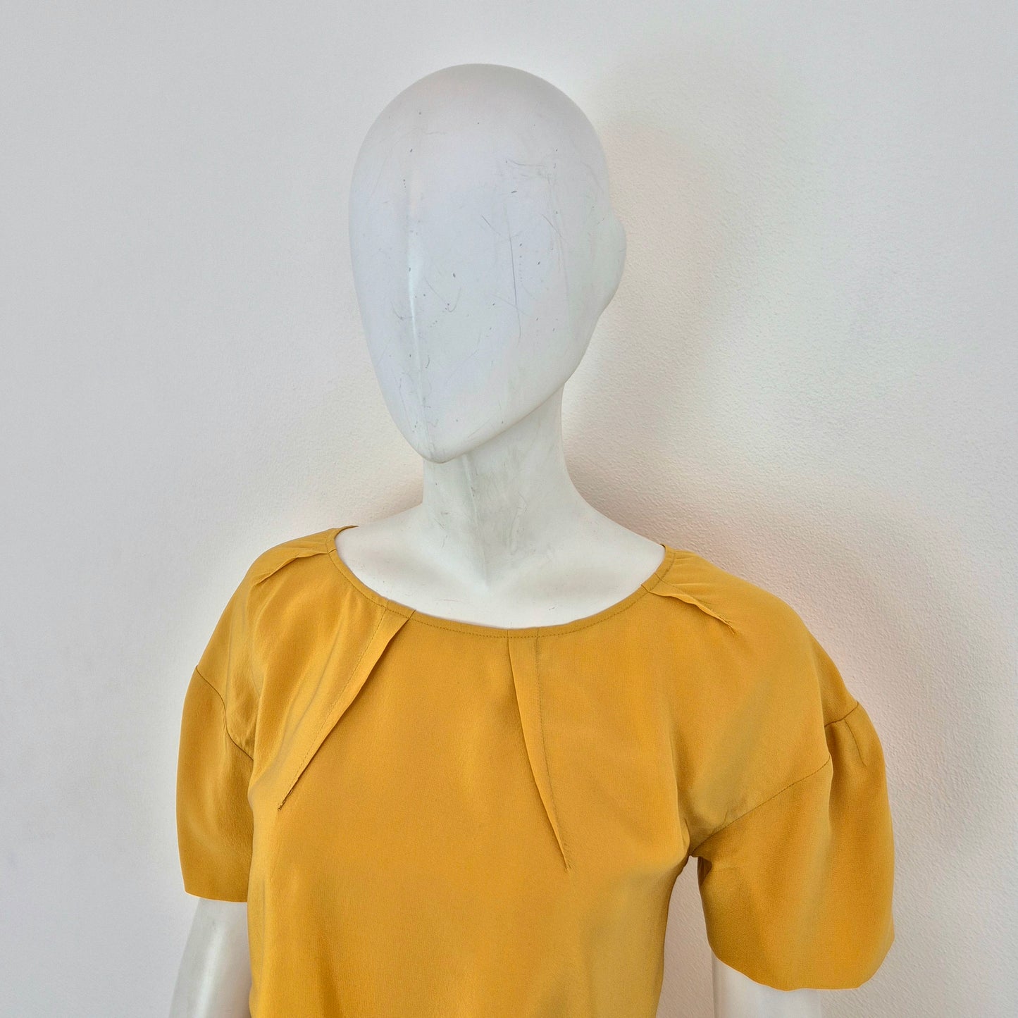 Miu Miu | Blusa gialla pura seta