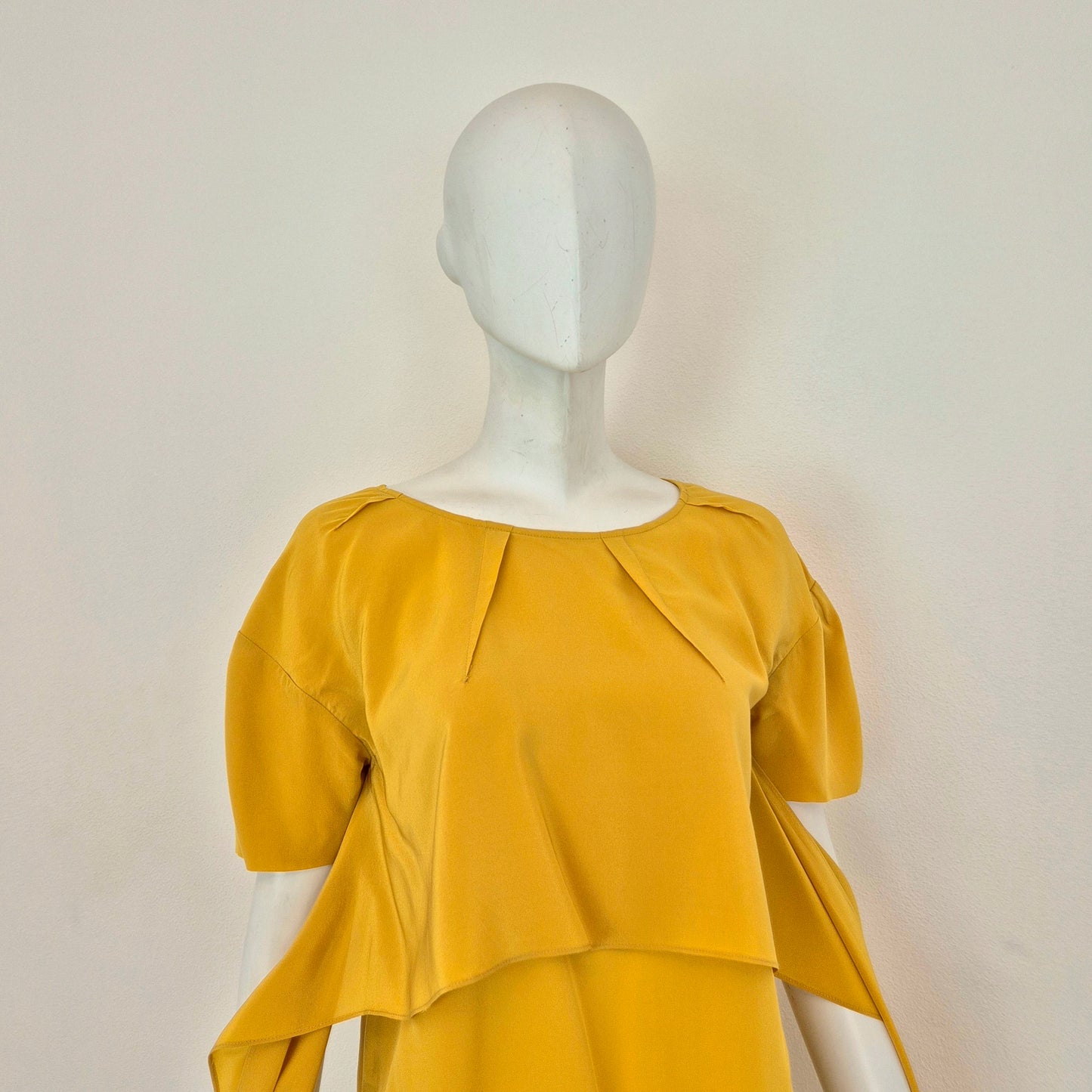 Miu Miu | Blusa gialla pura seta