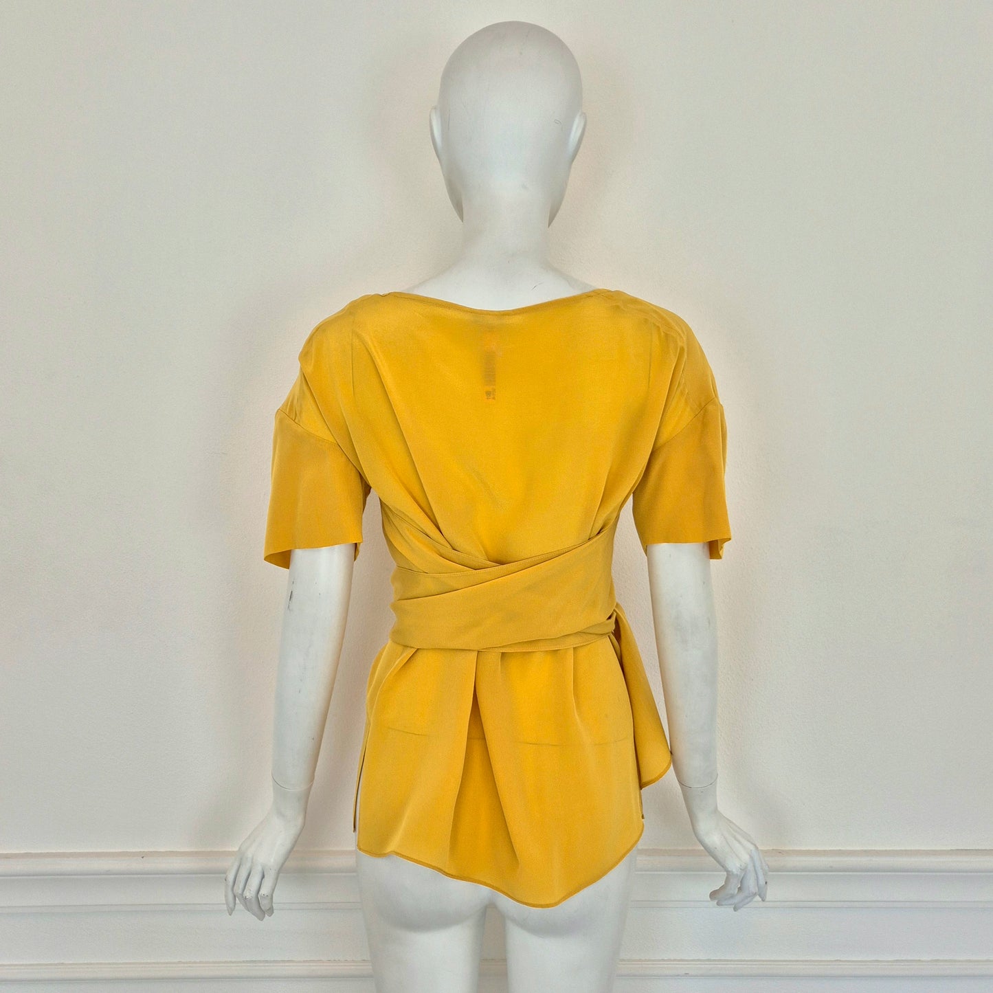 Miu Miu | Blusa gialla pura seta