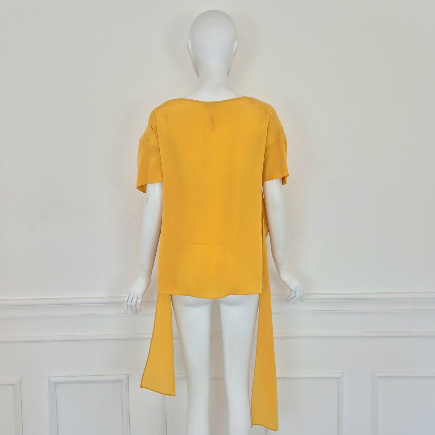 Miu Miu | Blusa gialla pura seta