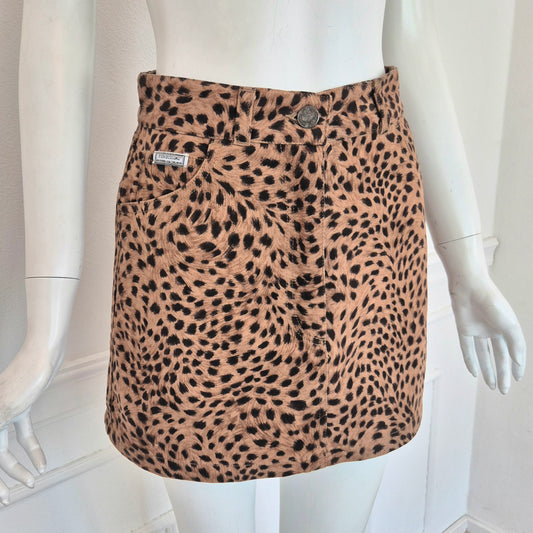 Fendissime | Minigonna animalier in cotone