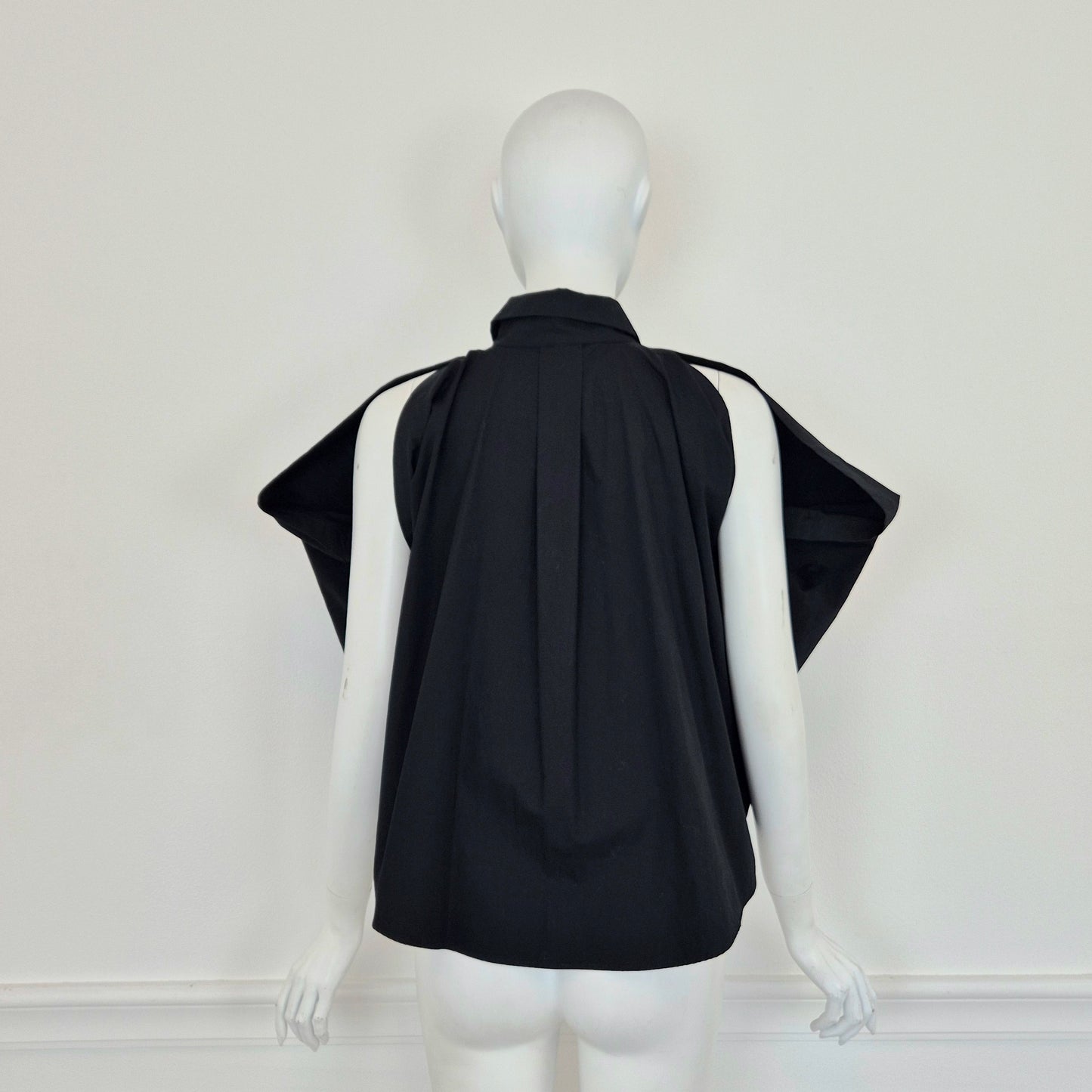 Romeo Gigli | Camicia "pipistrello" cotone nero 1993