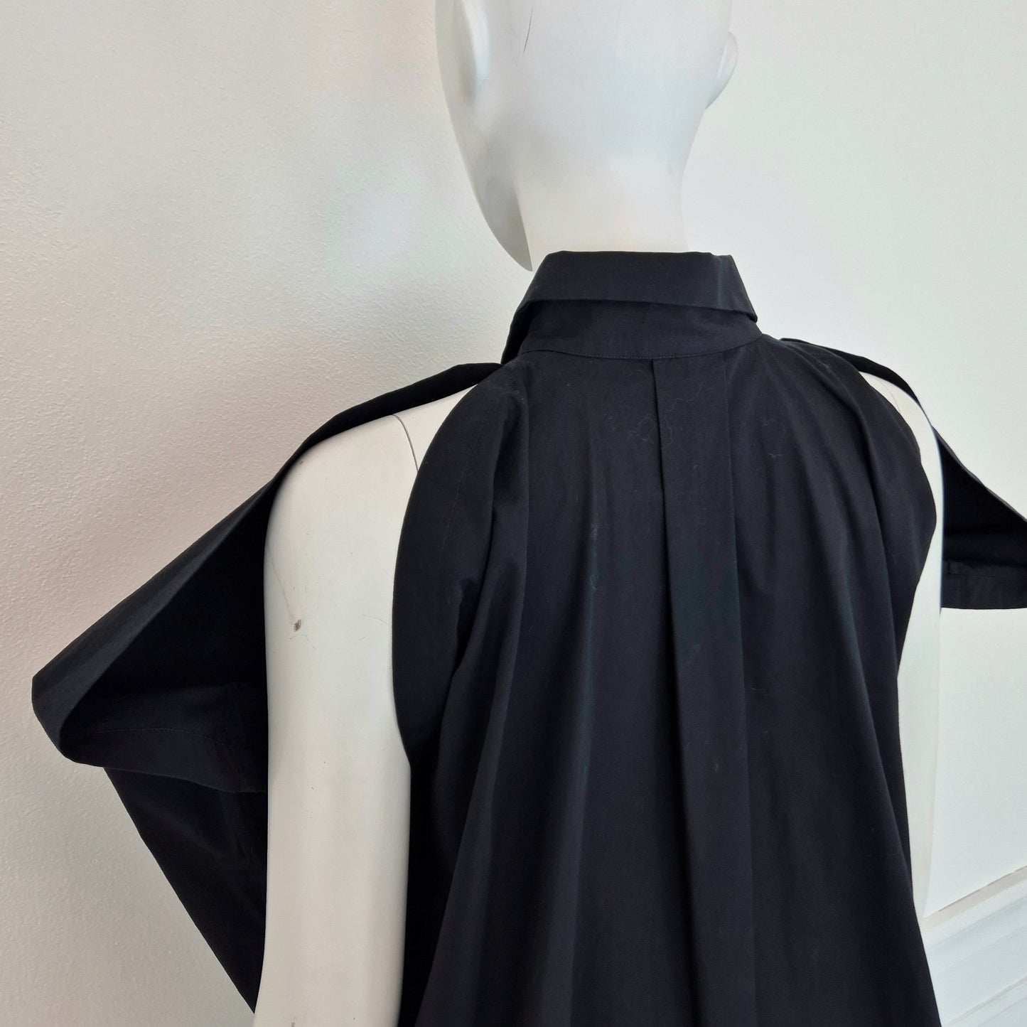 Romeo Gigli | Camicia "pipistrello" cotone nero 1993