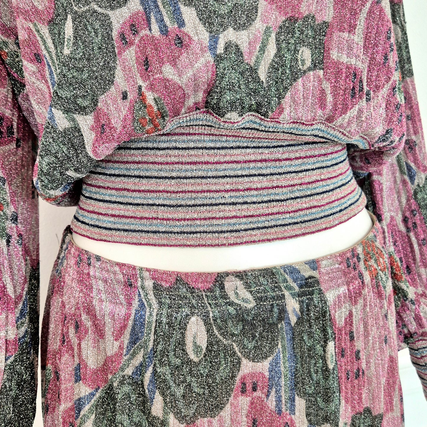 Missoni | Completo vintage lurex fiori