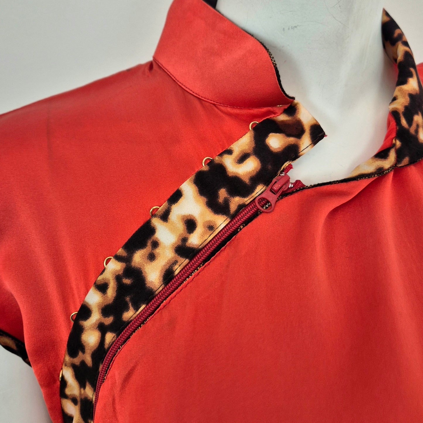 Roberto Cavalli / Top rosso seta