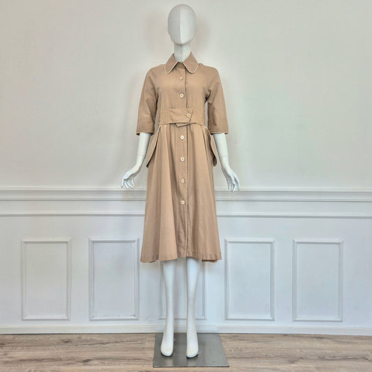 Kenzo | Abito vintage cotone beige