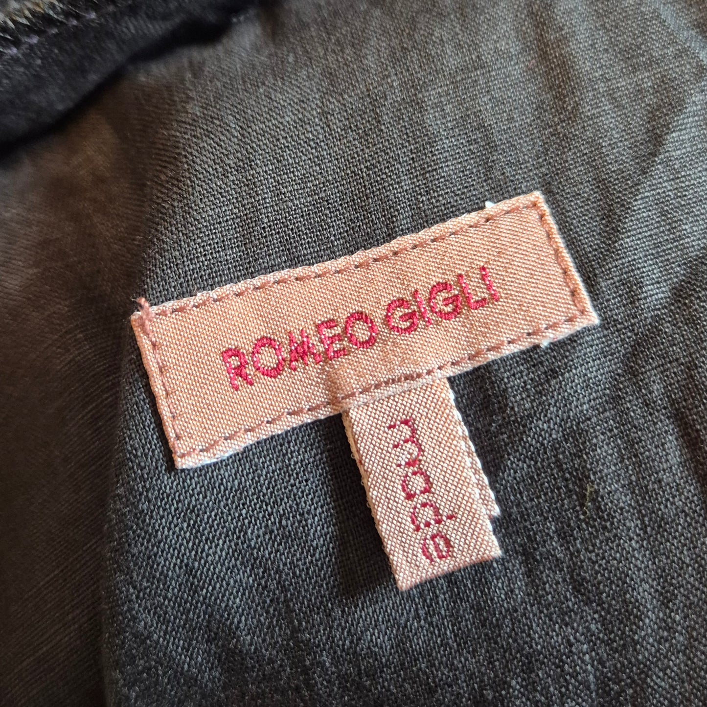 Romeo Gigli | Abito monospalla lino nero 1994