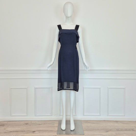 Issey Miyake | Abito blu con elastici