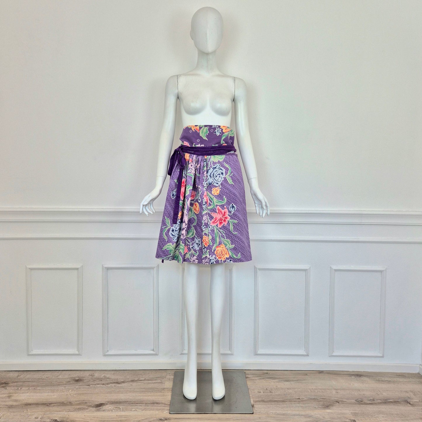 Kenzo | Gonna viola stampa floreale