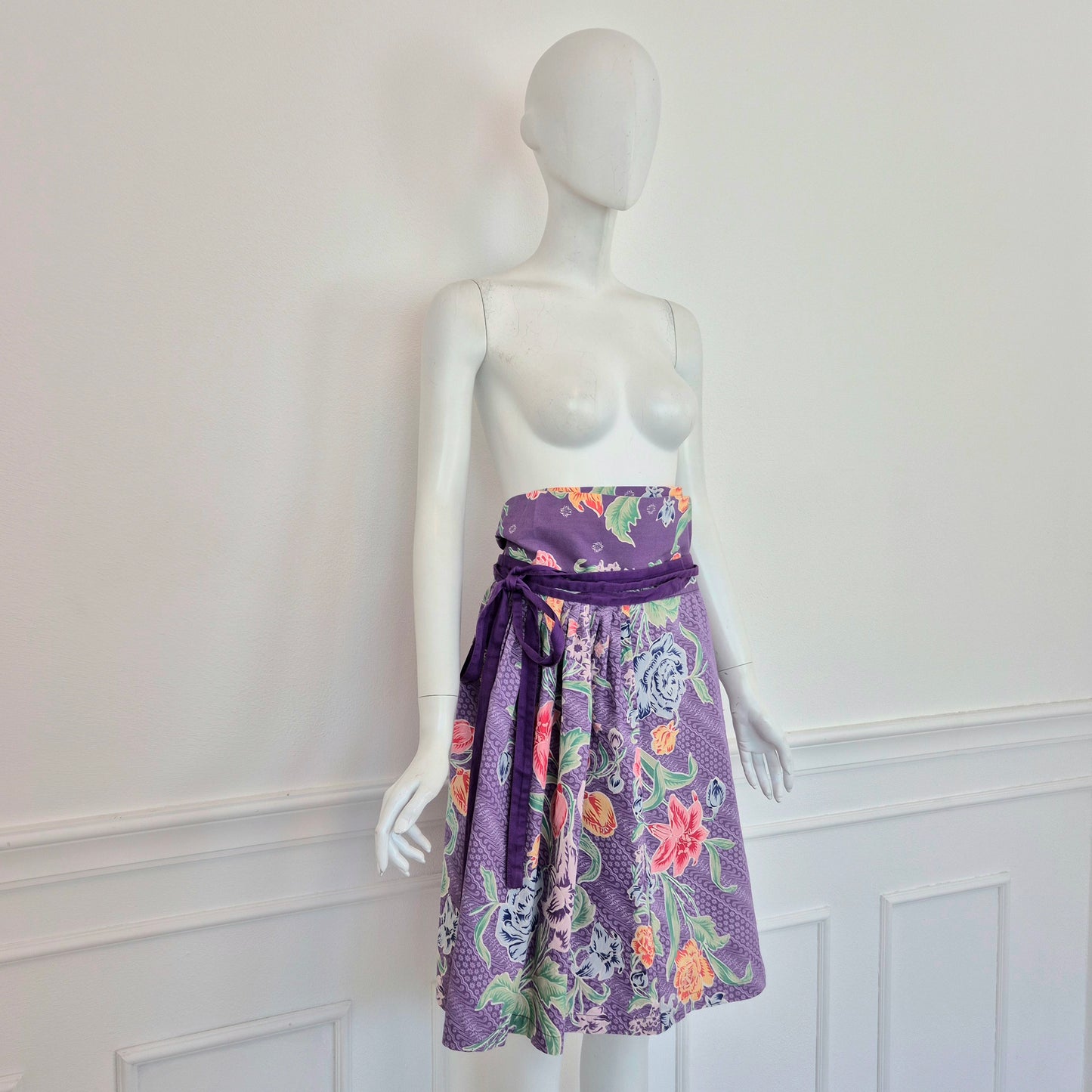 Kenzo | Gonna viola stampa floreale