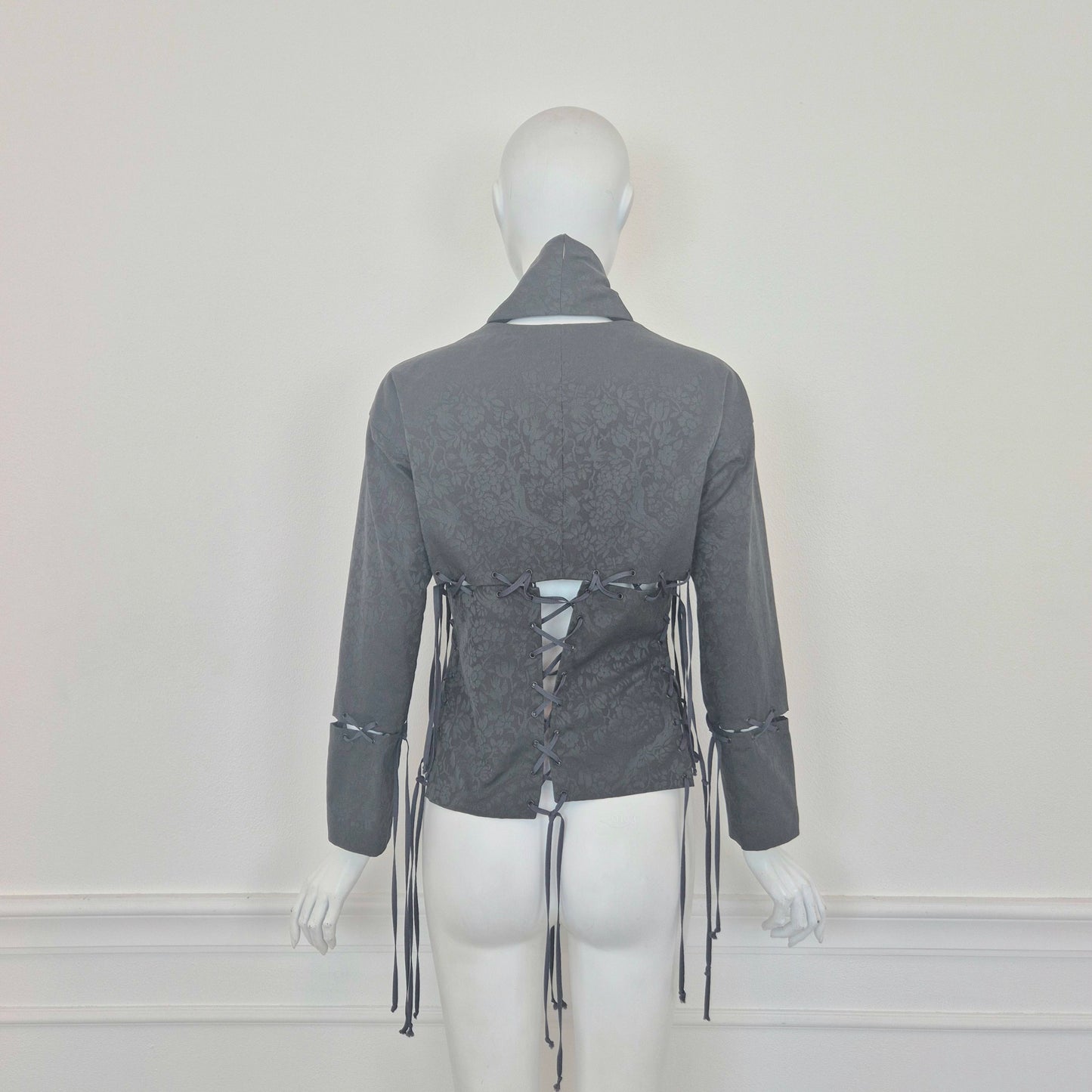 Romeo Gigli | Giacca grigia con stringhe
