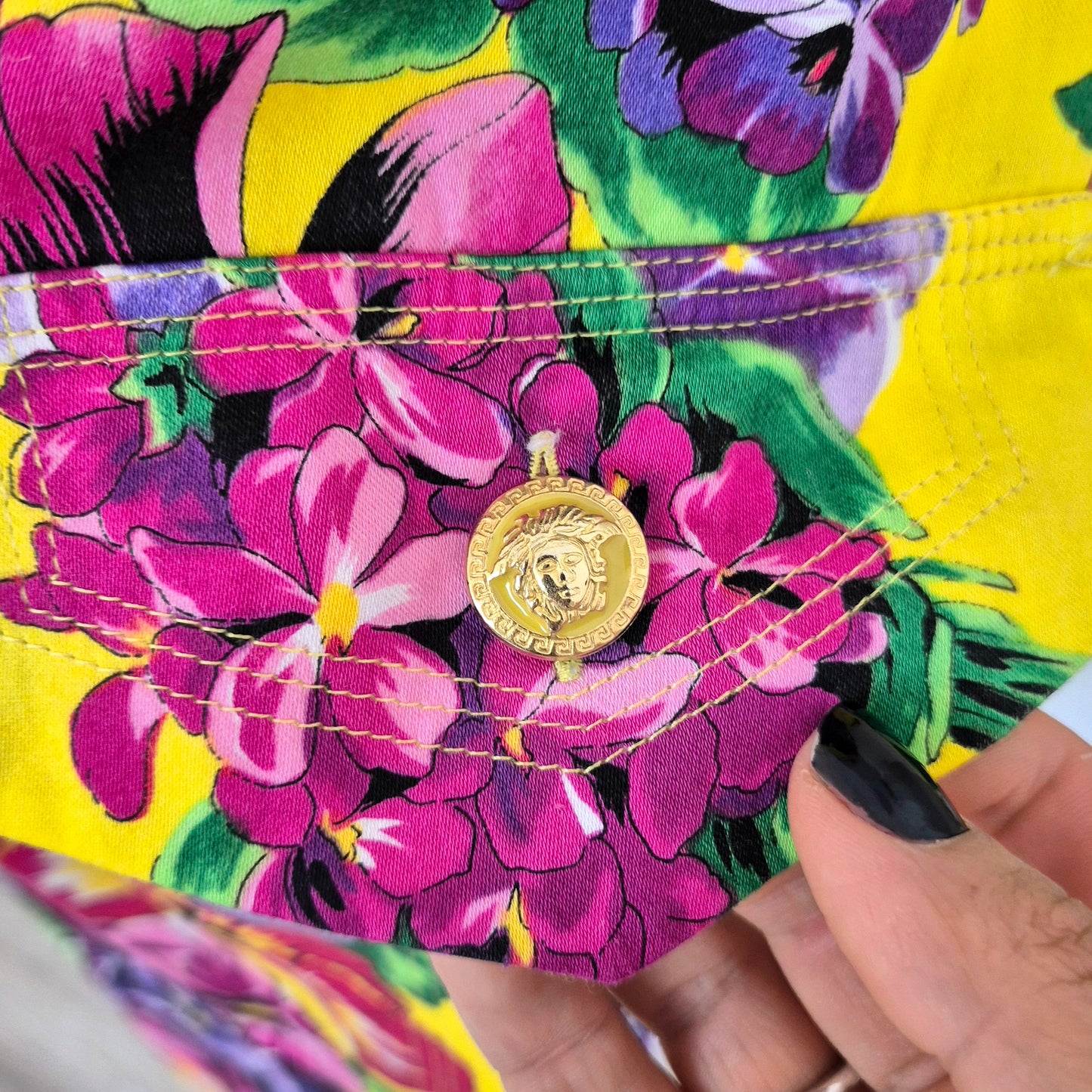 Versus Gianni Versace | Gonna stampa fiori con spacco