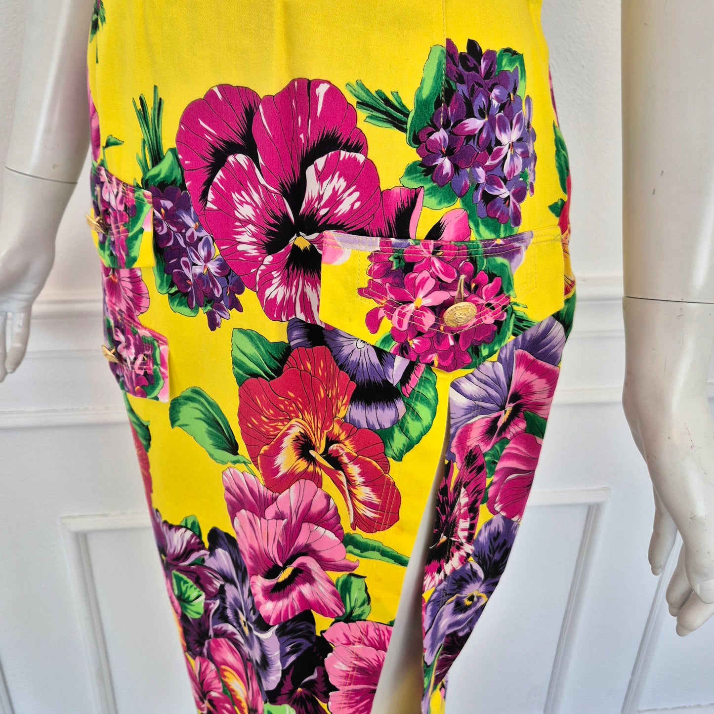 Versus Gianni Versace | Gonna stampa fiori con spacco