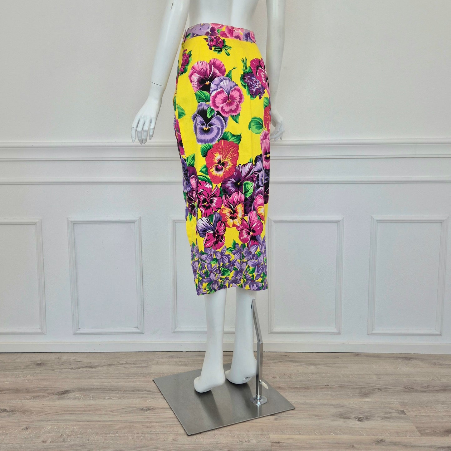 Versus Gianni Versace | Gonna stampa fiori con spacco
