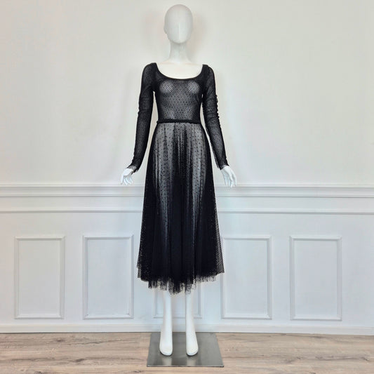 Red Valentino | Abito nero rete