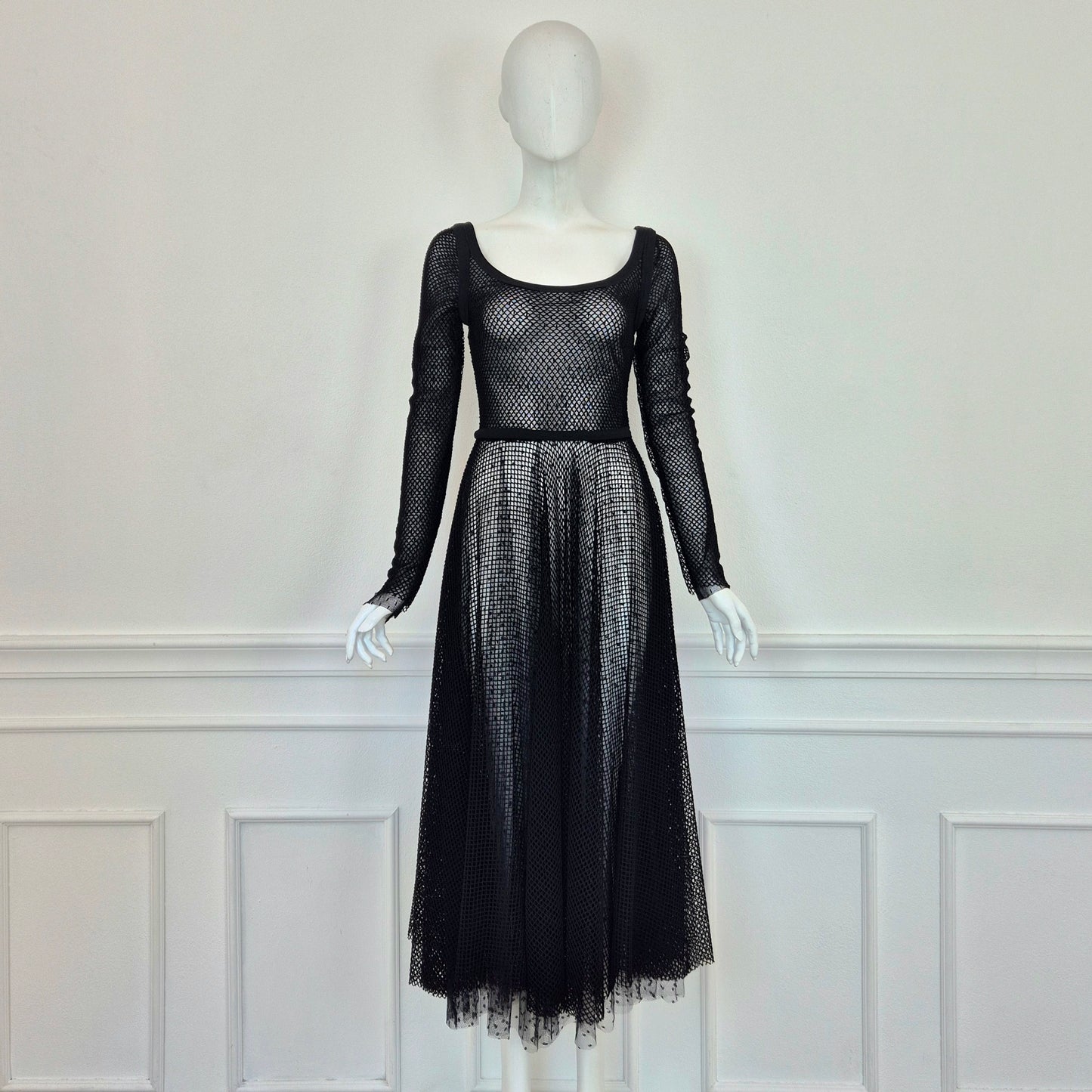 Red Valentino | Abito nero rete