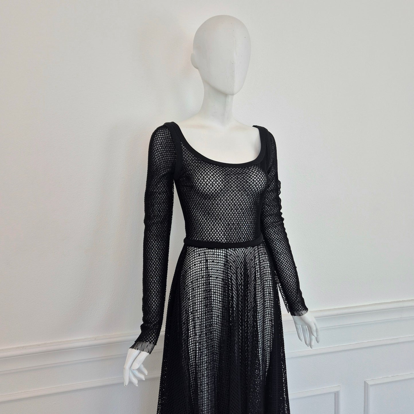 Red Valentino | Abito nero rete