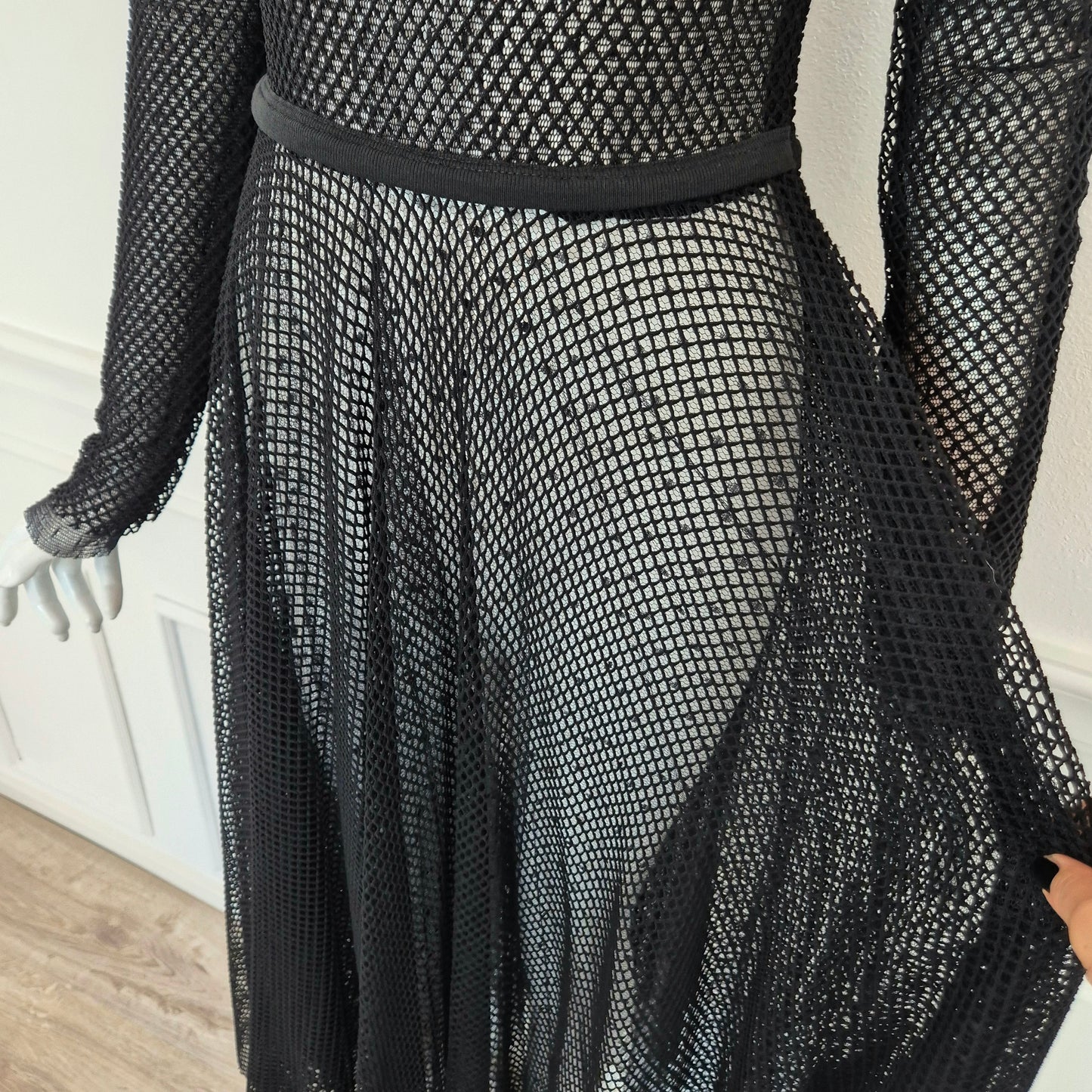 Red Valentino | Abito nero rete