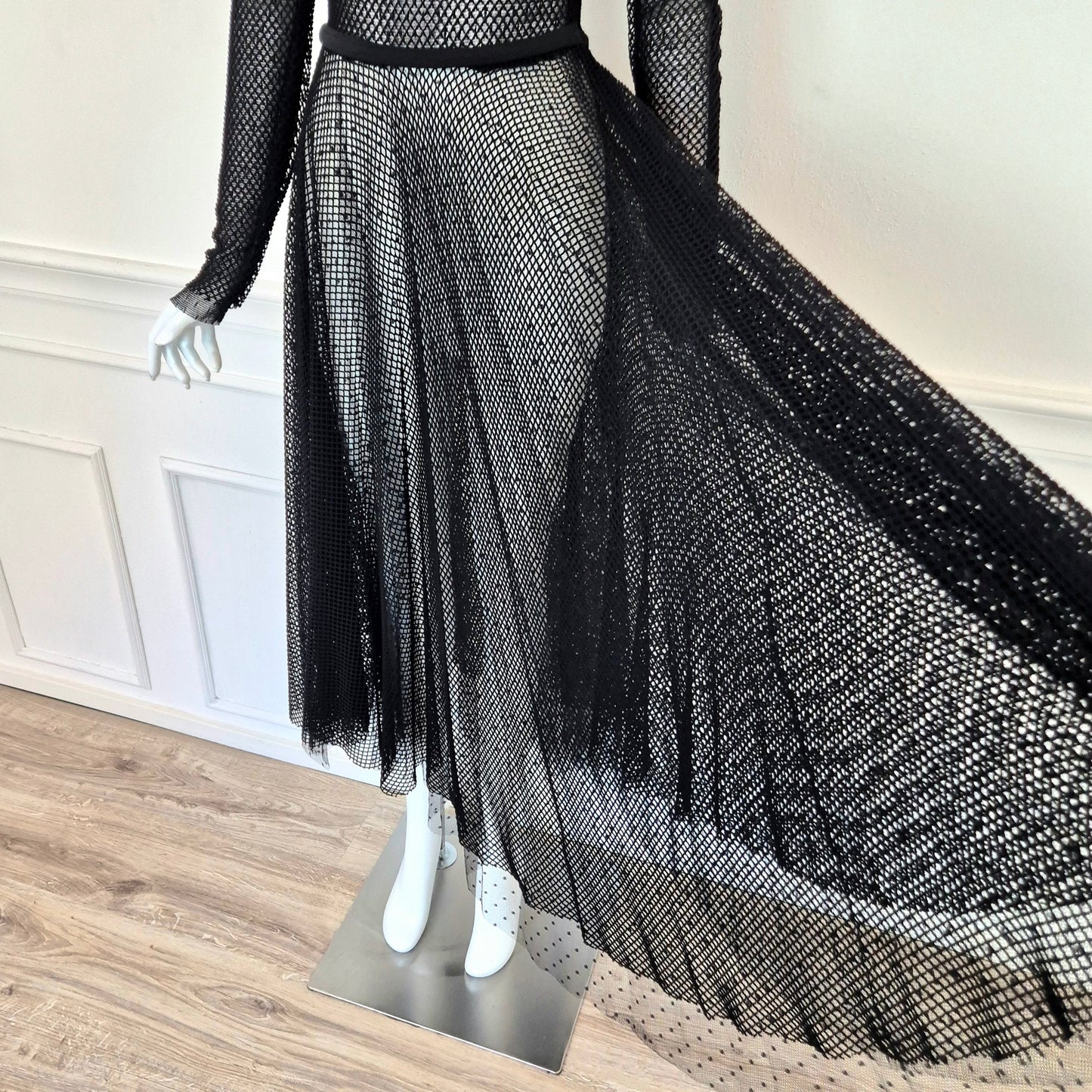 Red Valentino | Abito nero rete