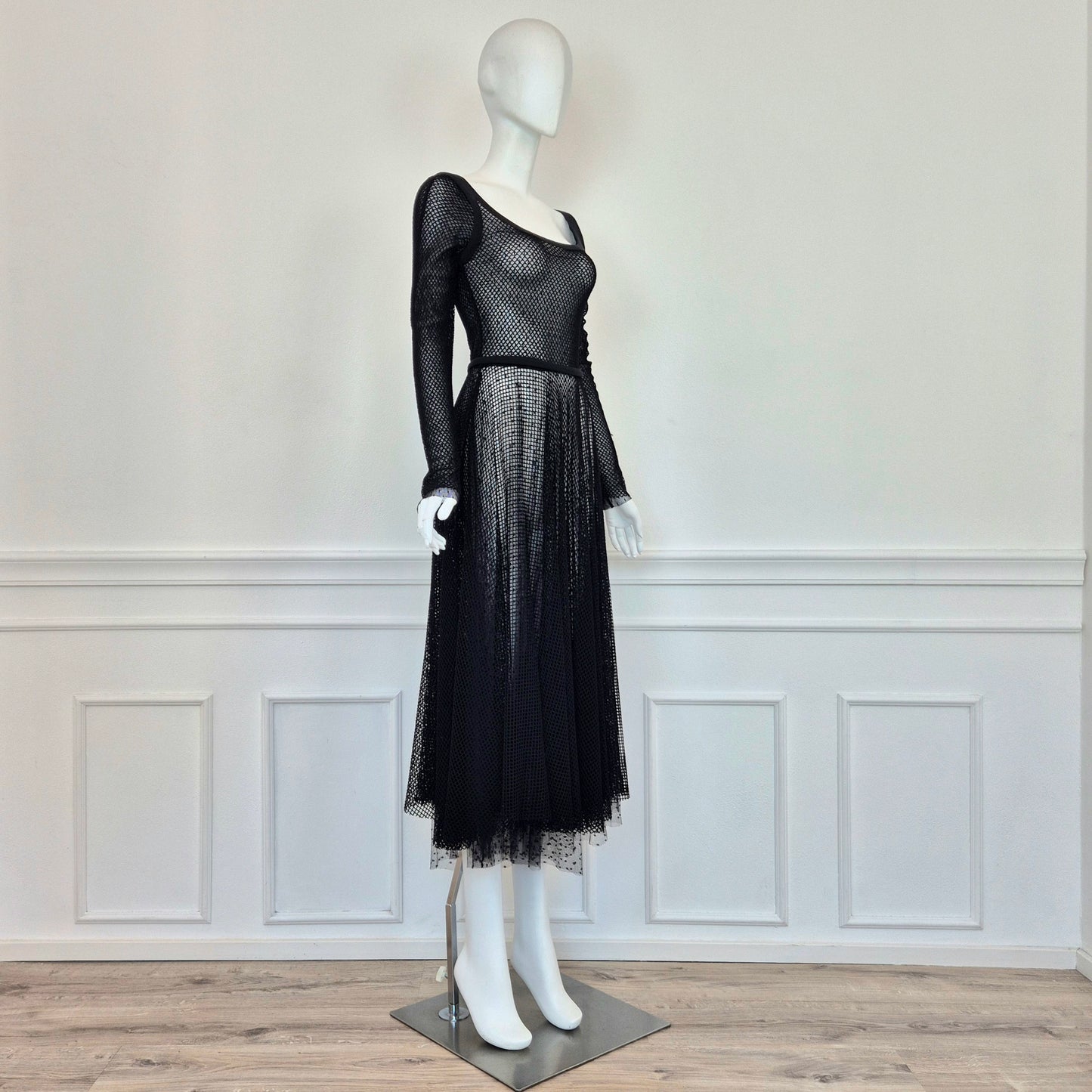 Red Valentino | Abito nero rete