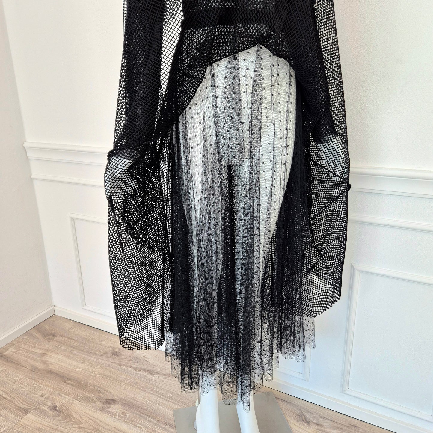 Red Valentino | Abito nero rete