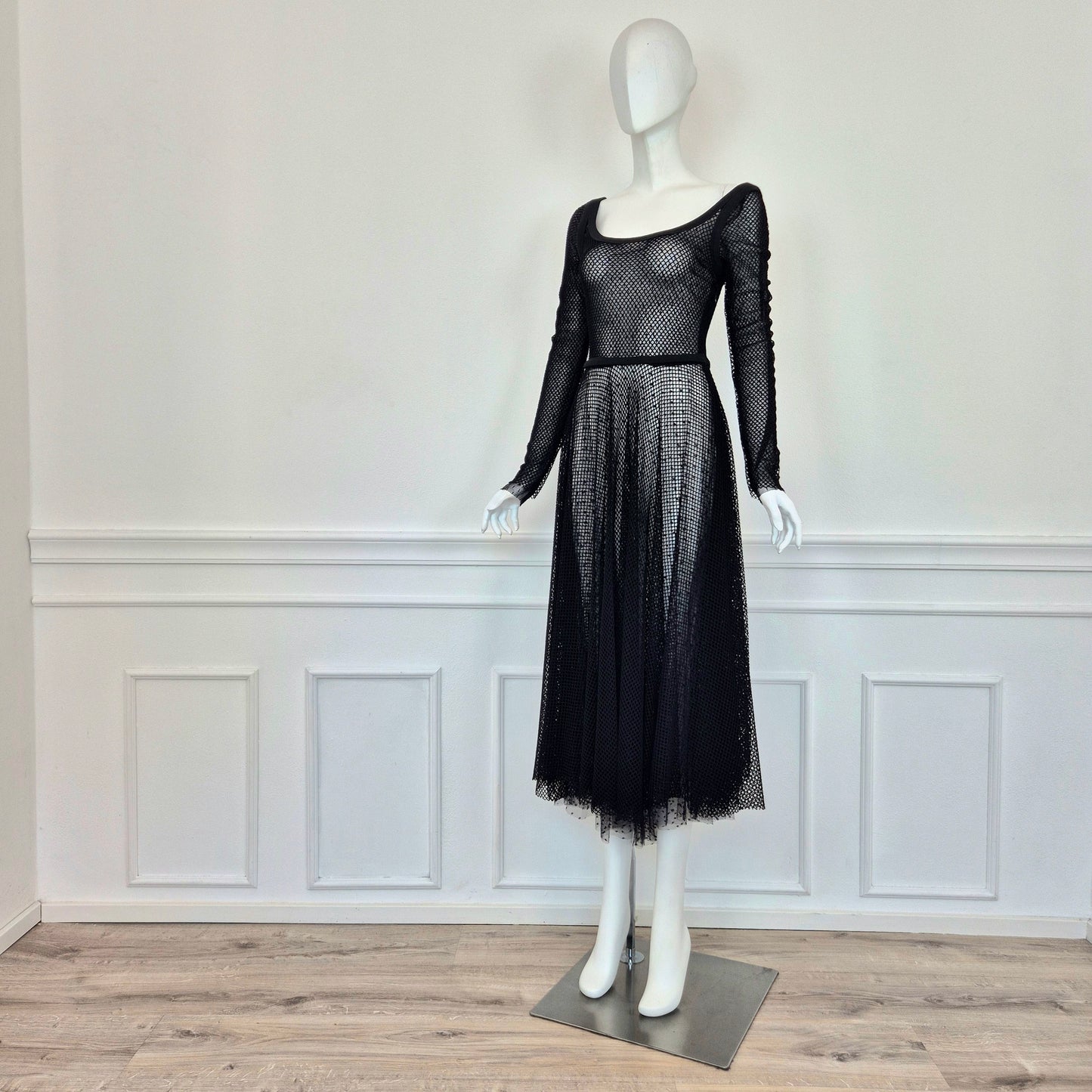 Red Valentino | Abito nero rete