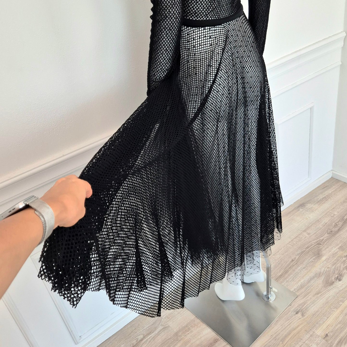 Red Valentino | Abito nero rete