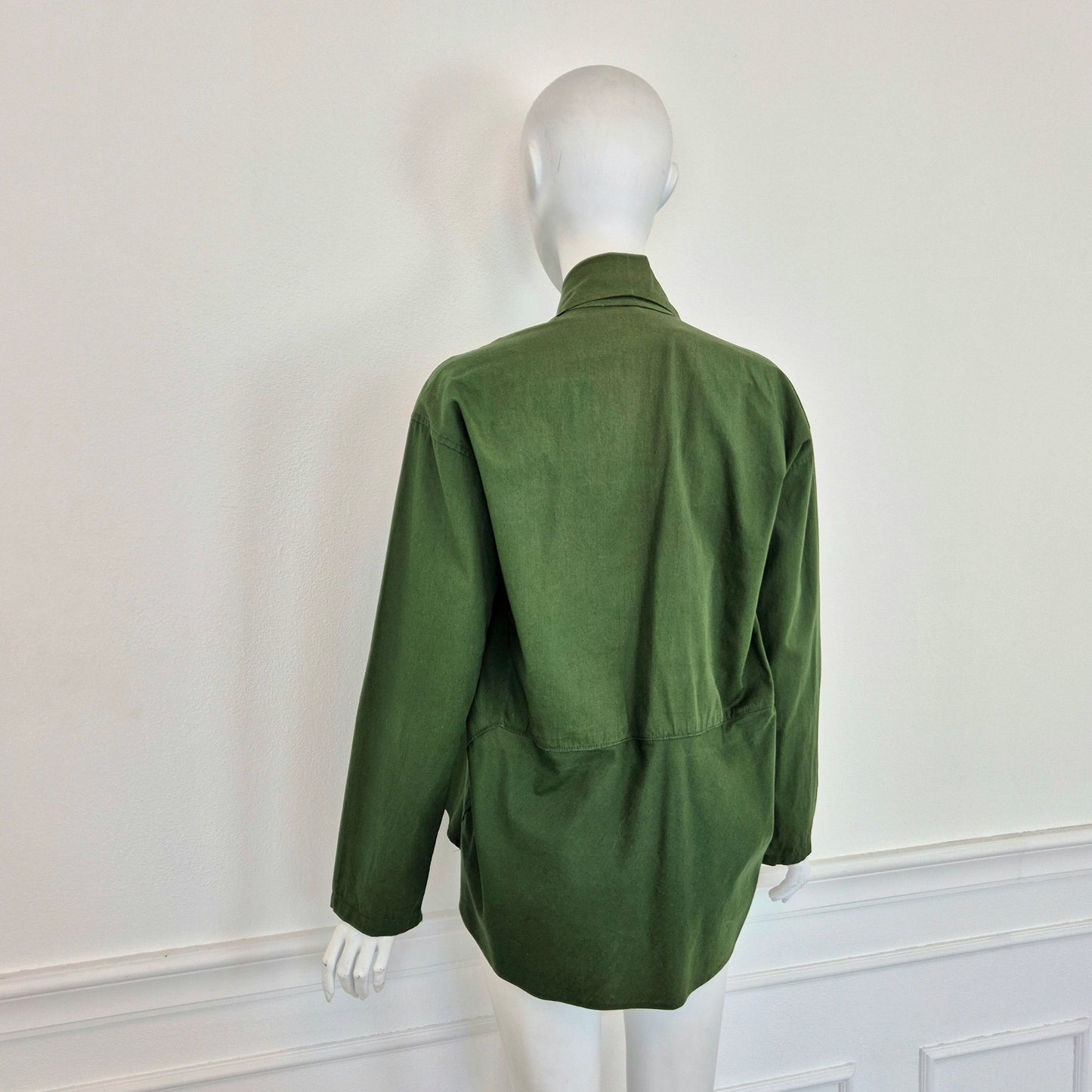 Romeo Gigli | Camicia cotone verde 1990