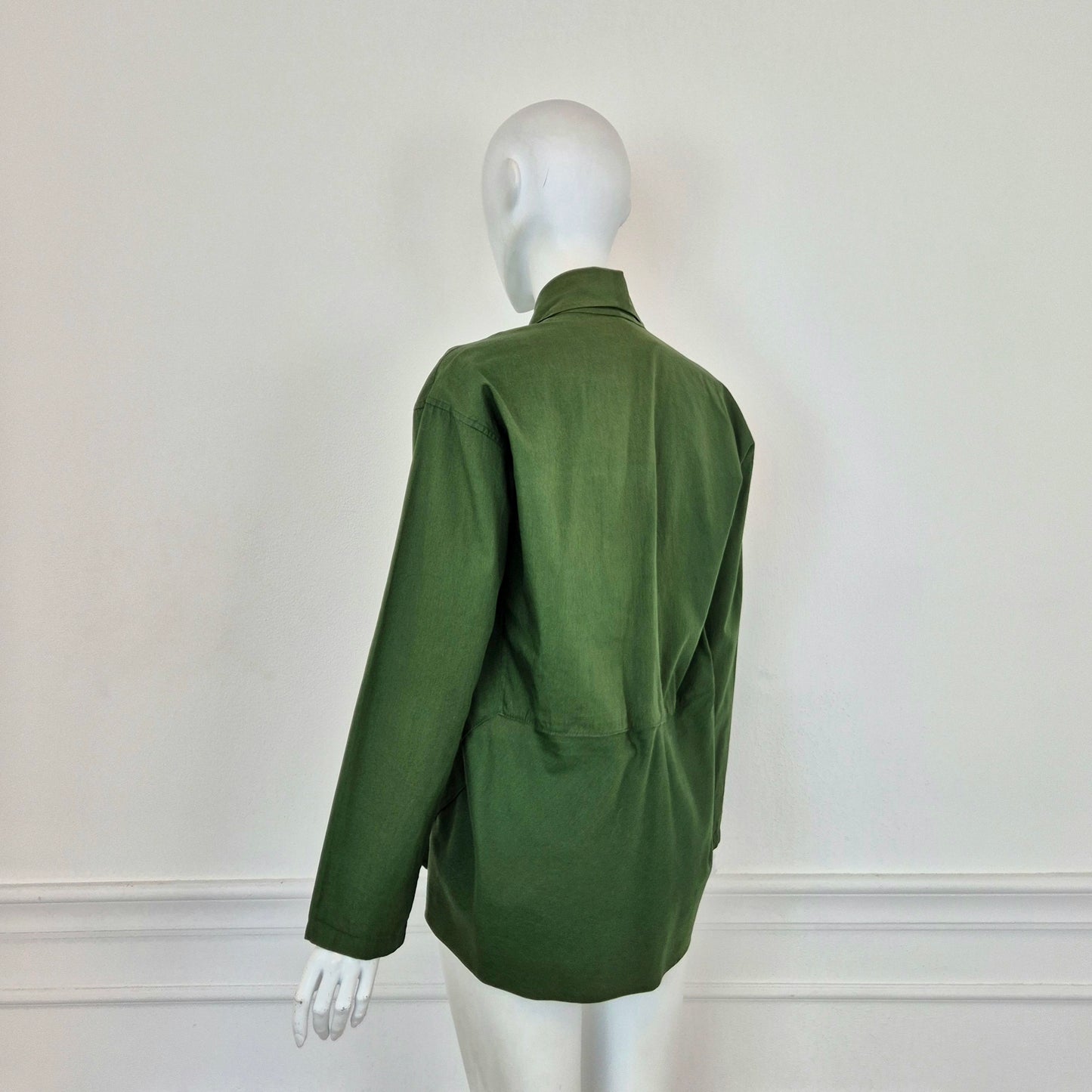 Romeo Gigli | Camicia cotone verde 1990