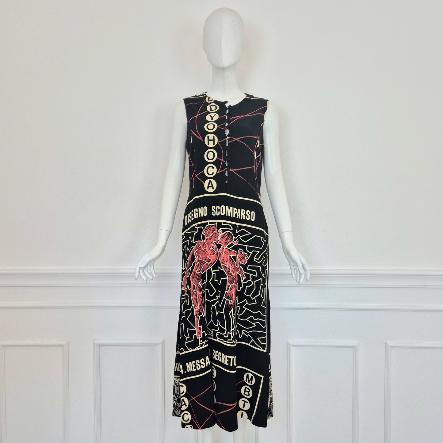 Moschino | Abito "disegno scomparso"- rebus - enigmistica