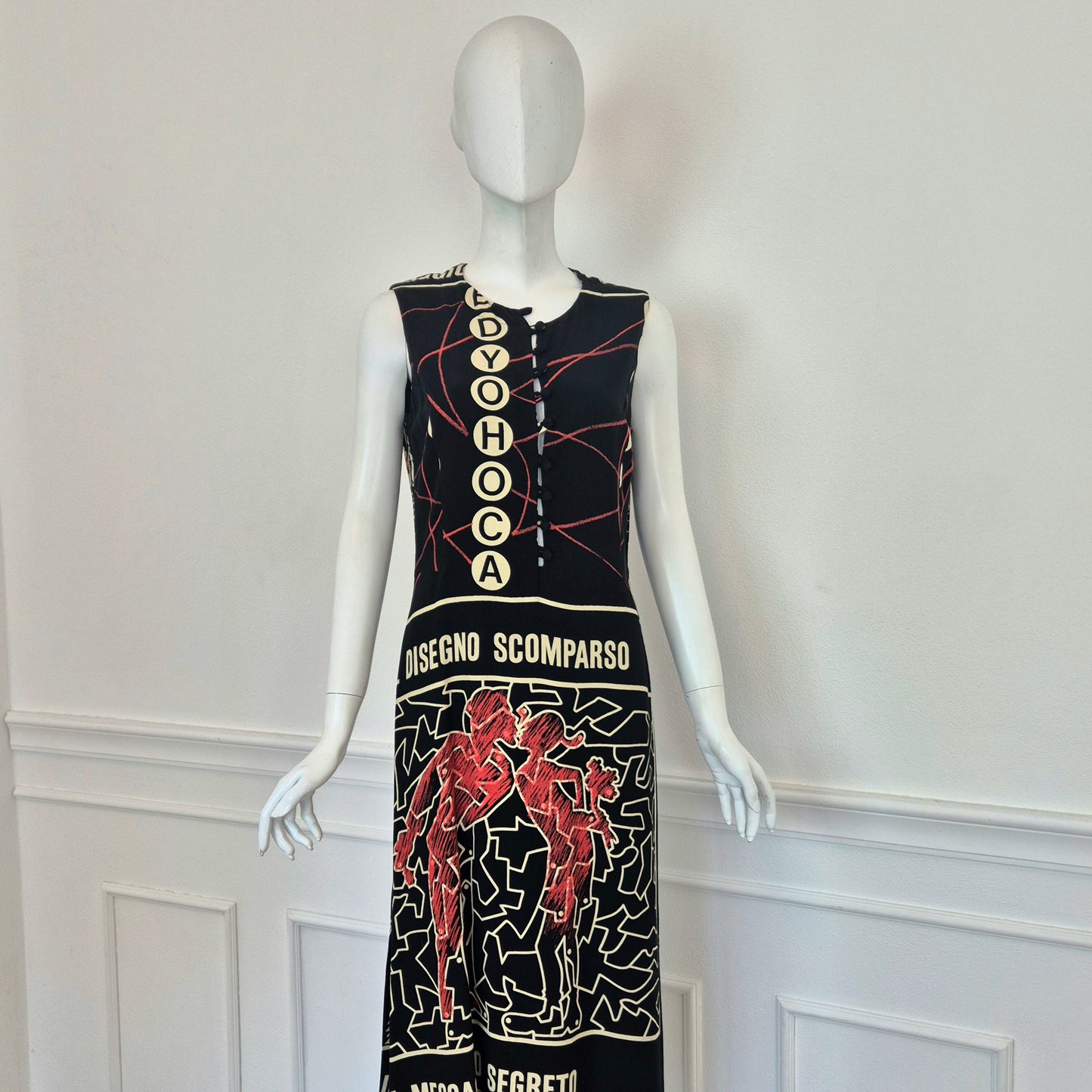 Moschino | Abito "disegno scomparso"- rebus - enigmistica