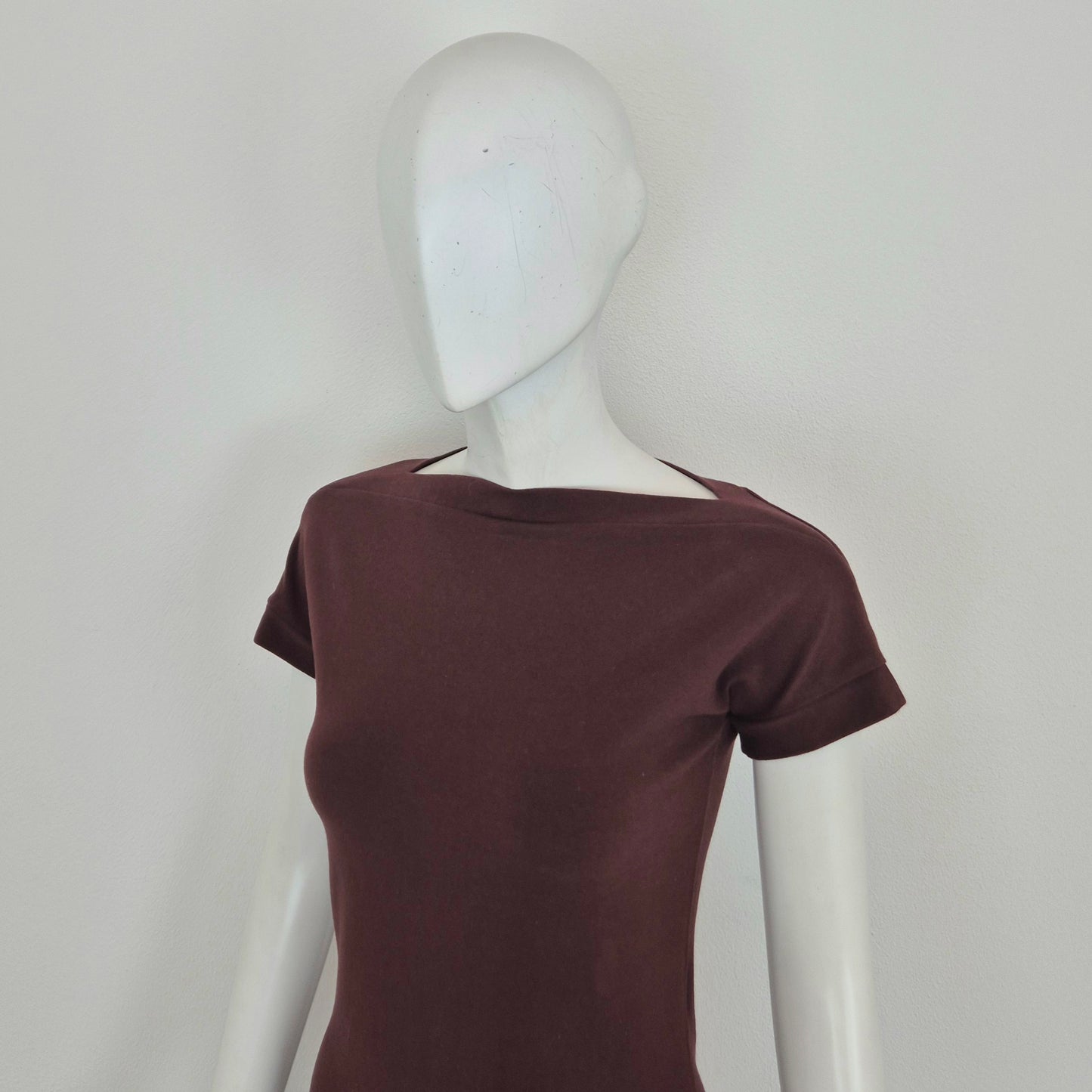 Romeo Gigli | Abito lungo aderente bordeaux