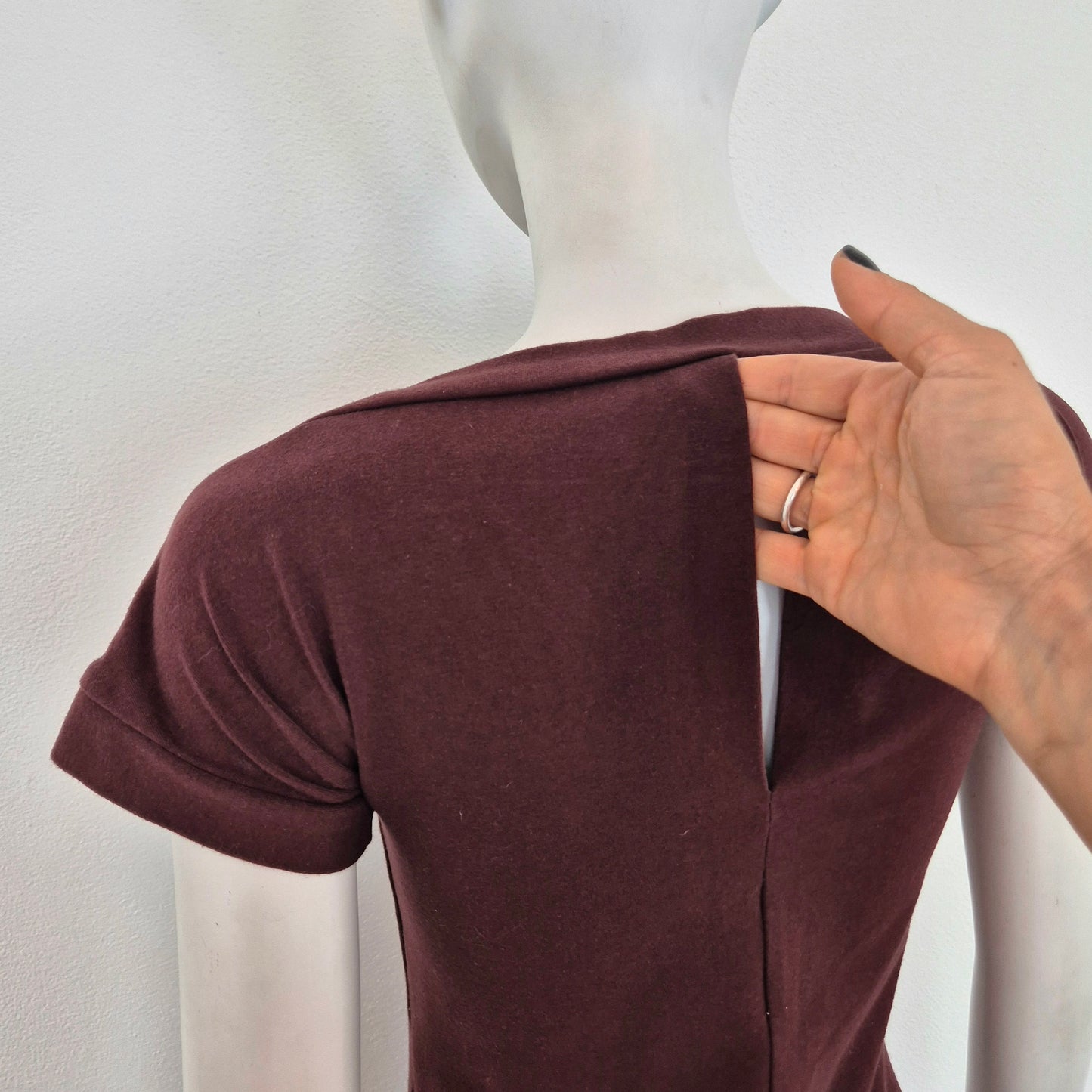 Romeo Gigli | Abito lungo aderente bordeaux